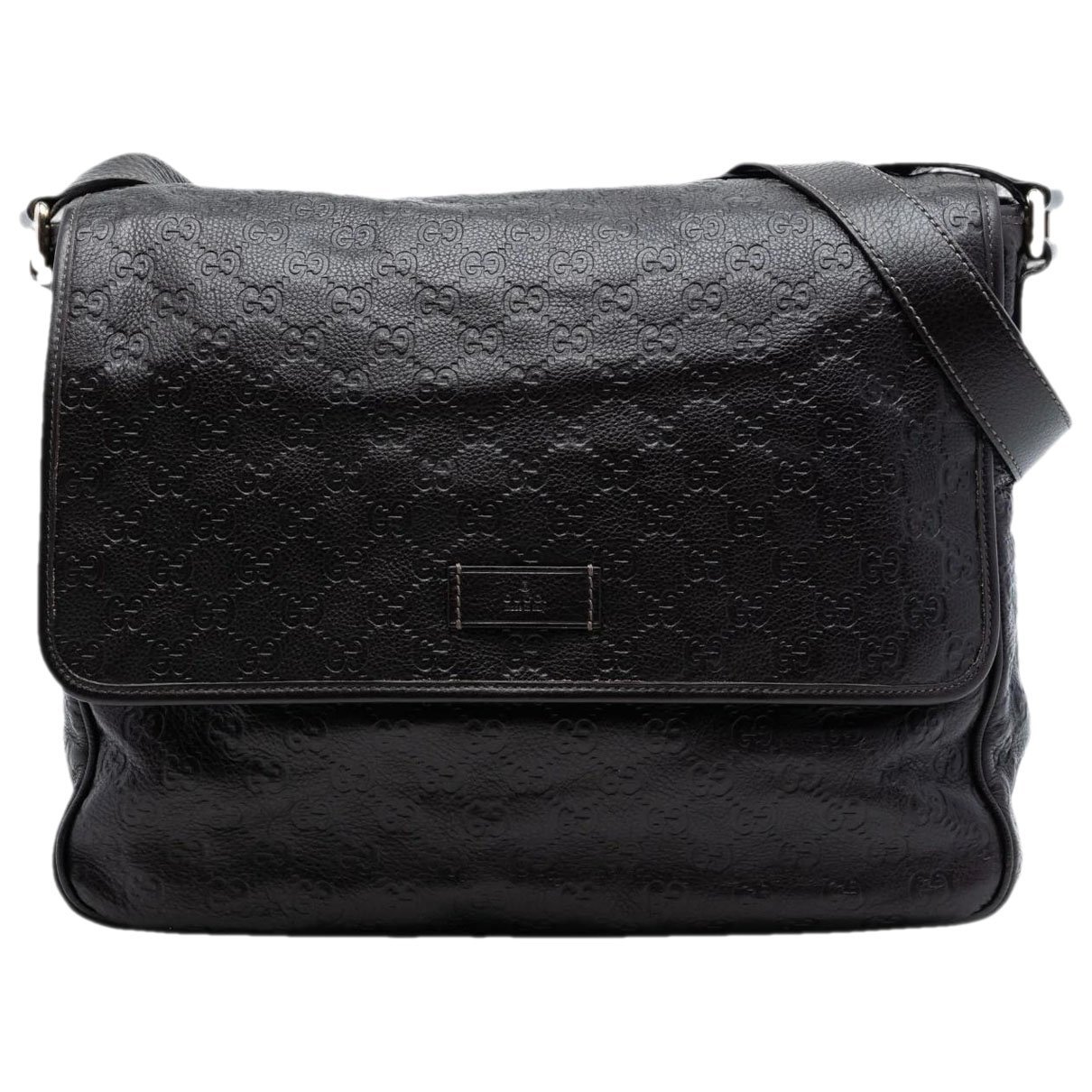Gucci B leather crossbody bag