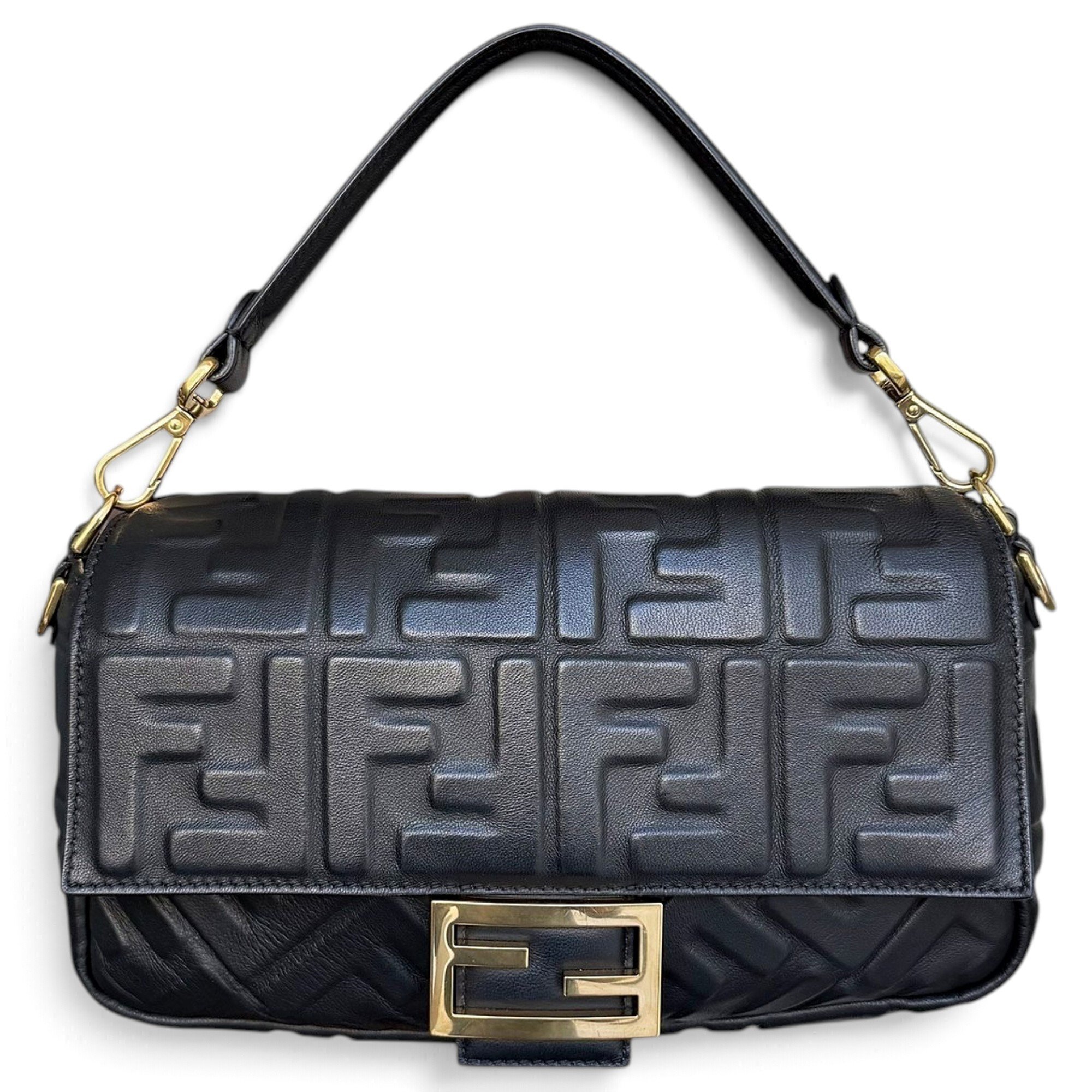 Baguette leather handbag