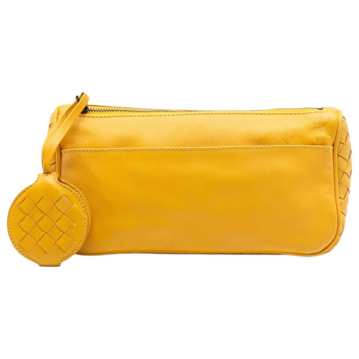 Pouch leather clutch bag
