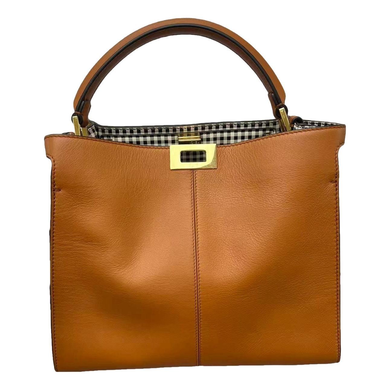 Peekaboo leather handbag