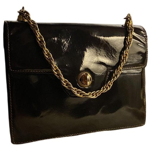 Leather clutch bag