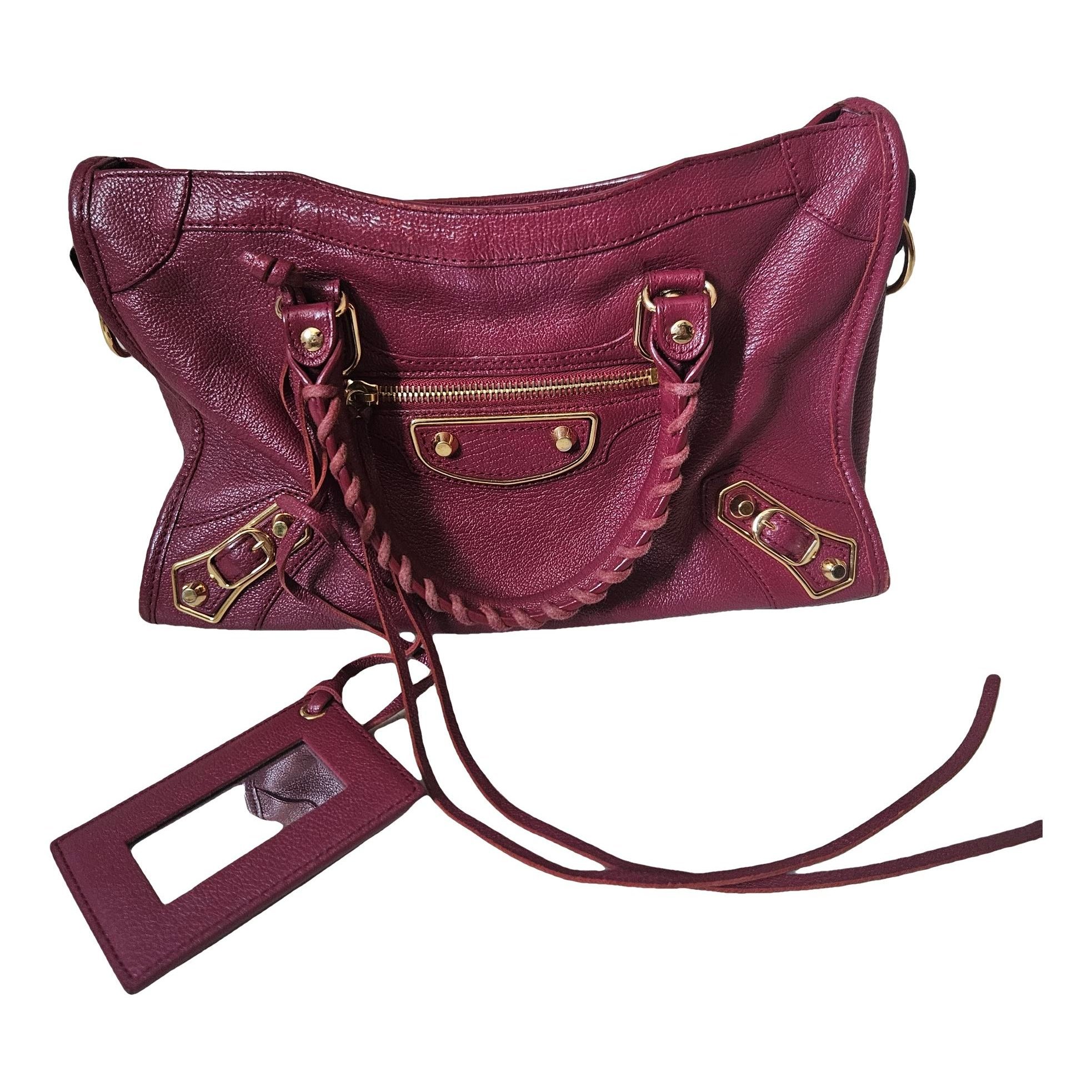 Classic Metalic leather handbag