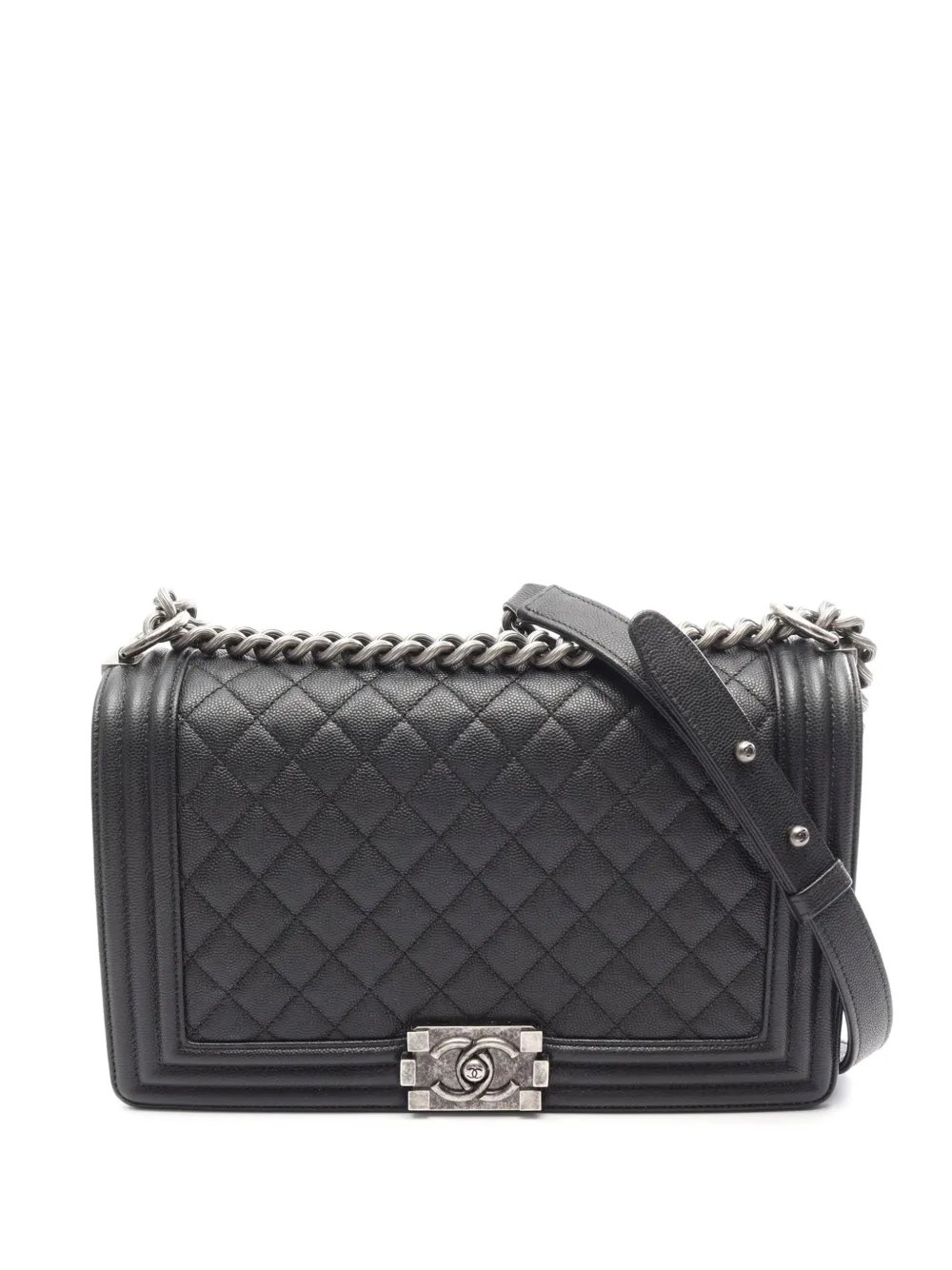2016-2017 Large Quilted Caviar Boy Flap crossbody bag