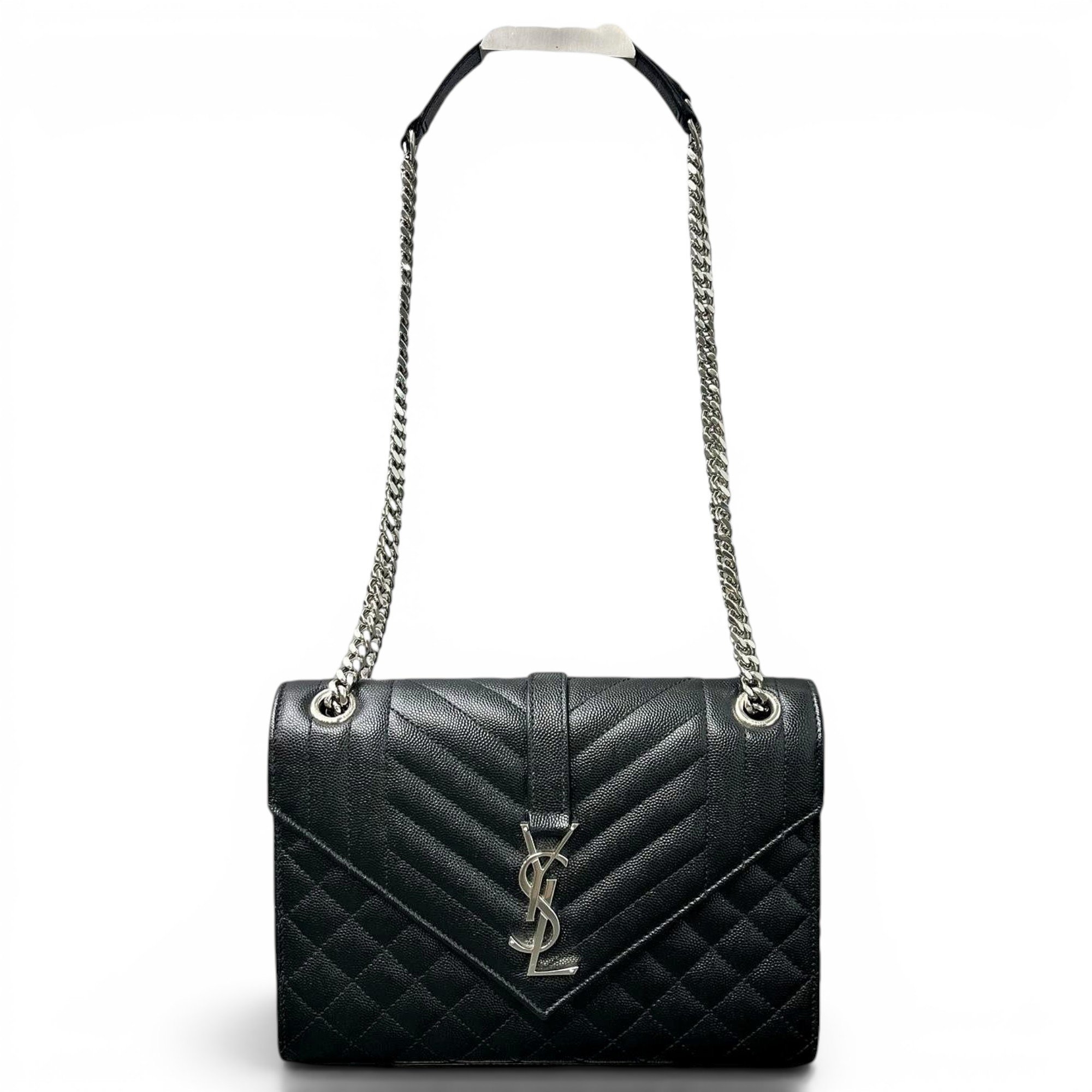 Envelope leather handbag