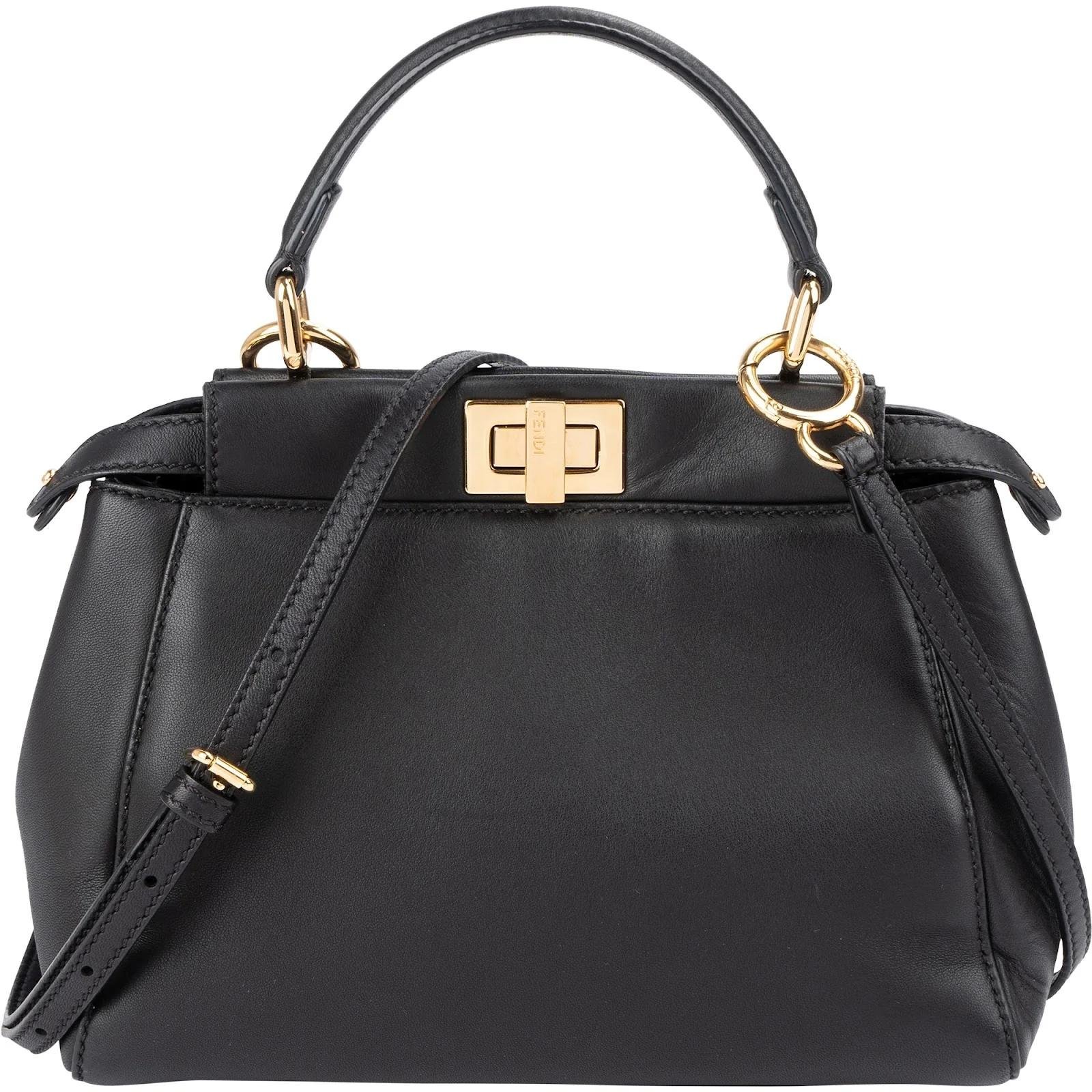 Peekaboo leather handbag
