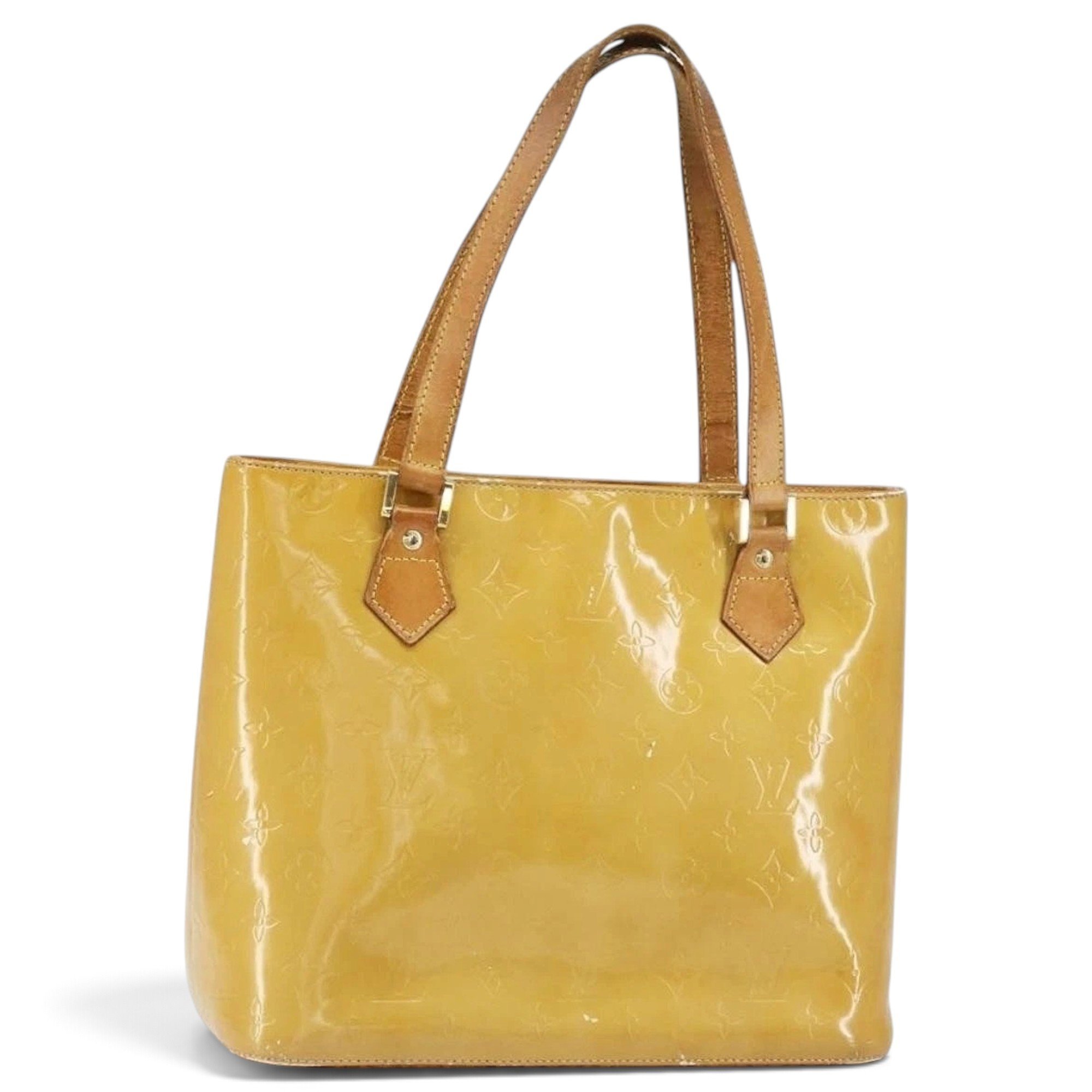 Patent leather handbag