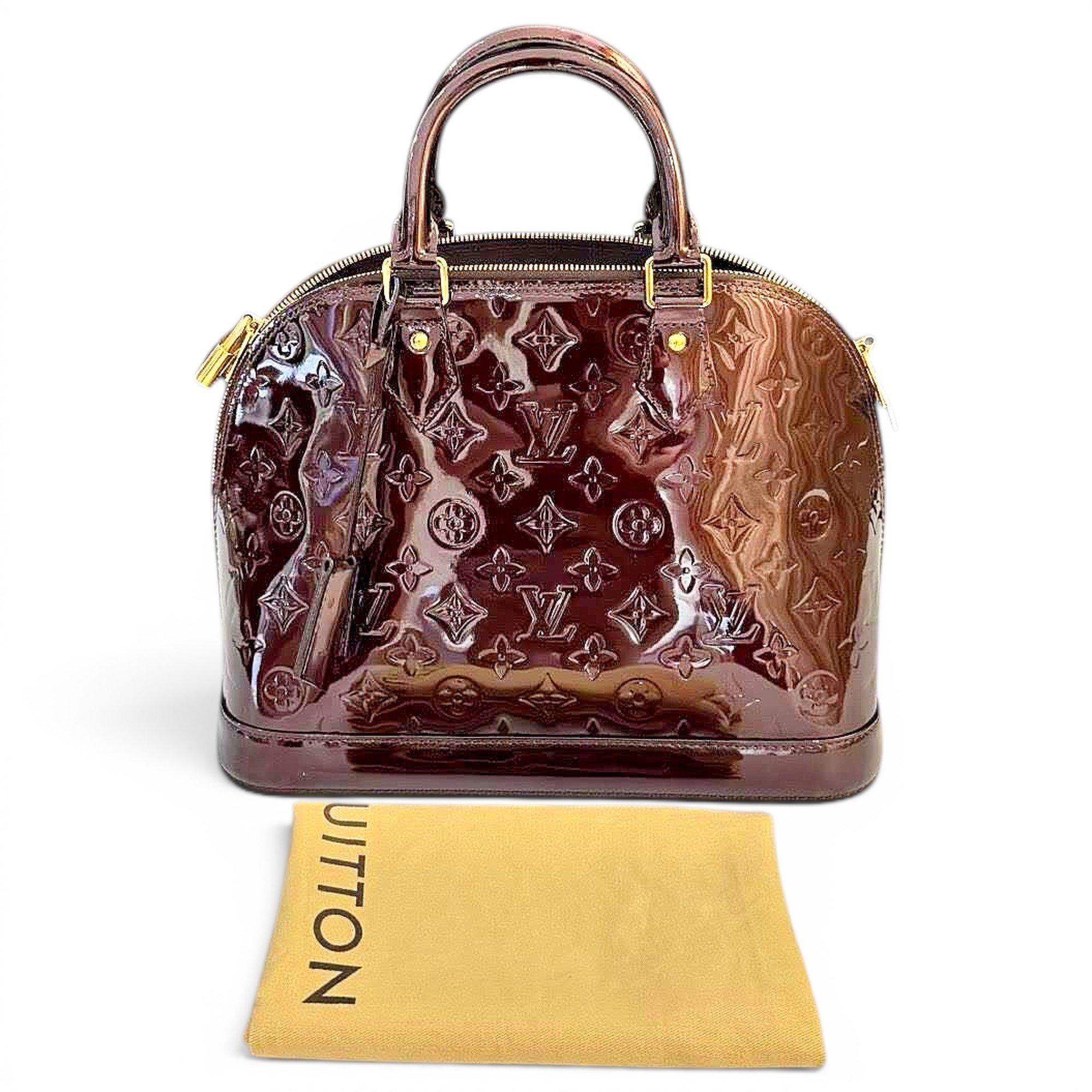 Alma patent leather handbag