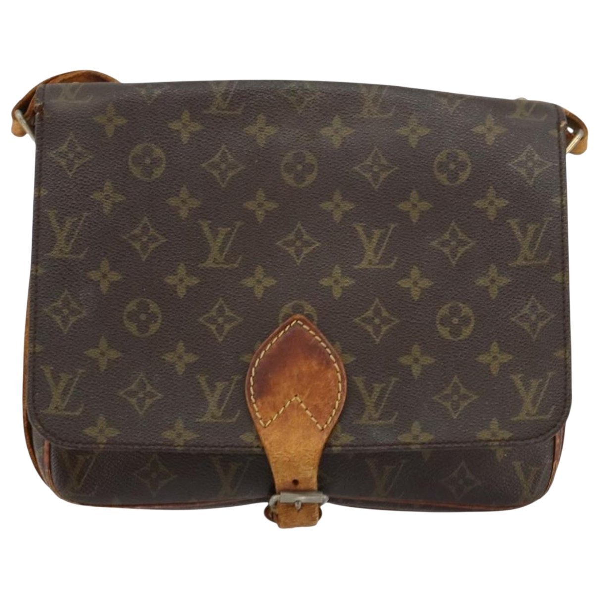 Cartouchière leather handbag