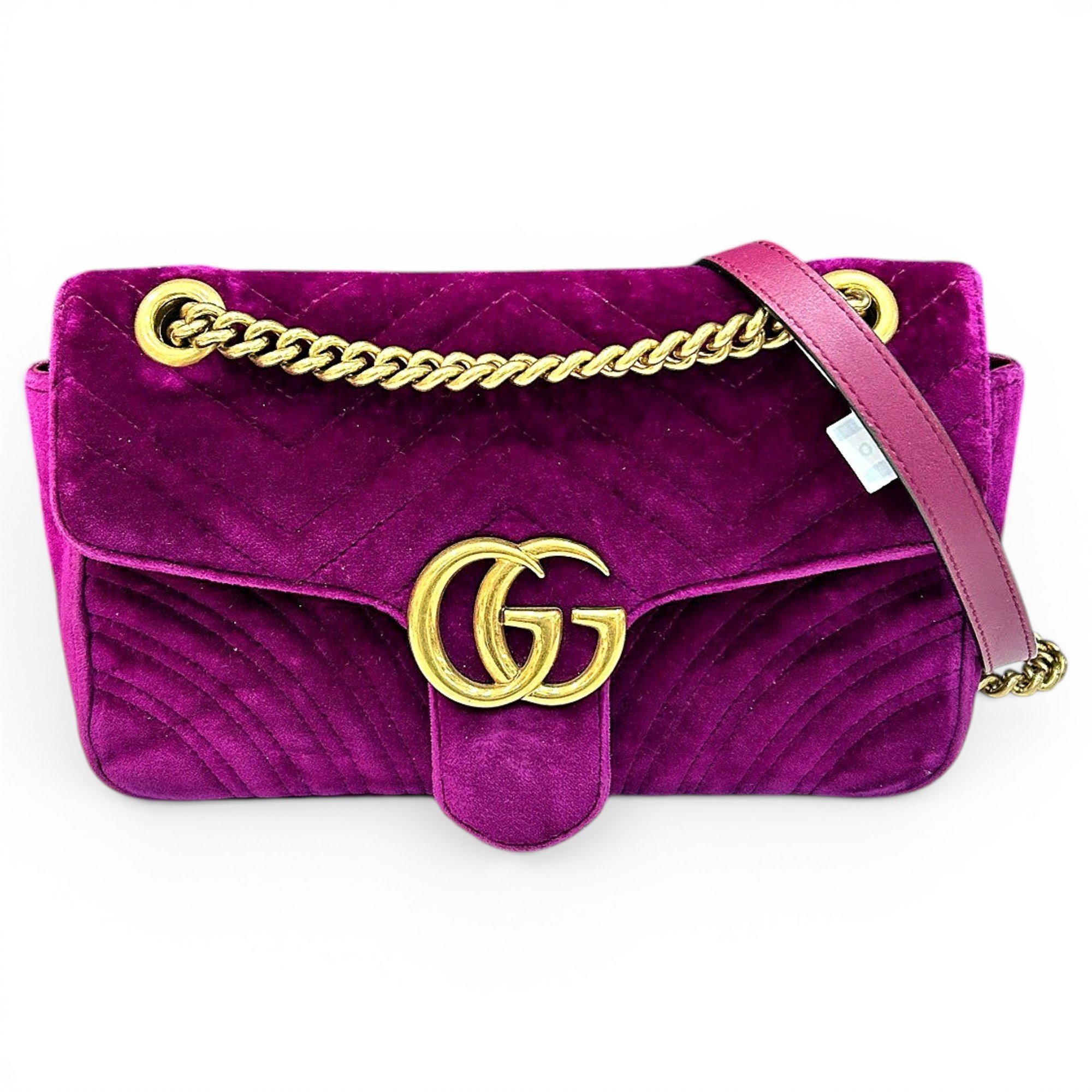 GG Marmont Flap velvet crossbody bag