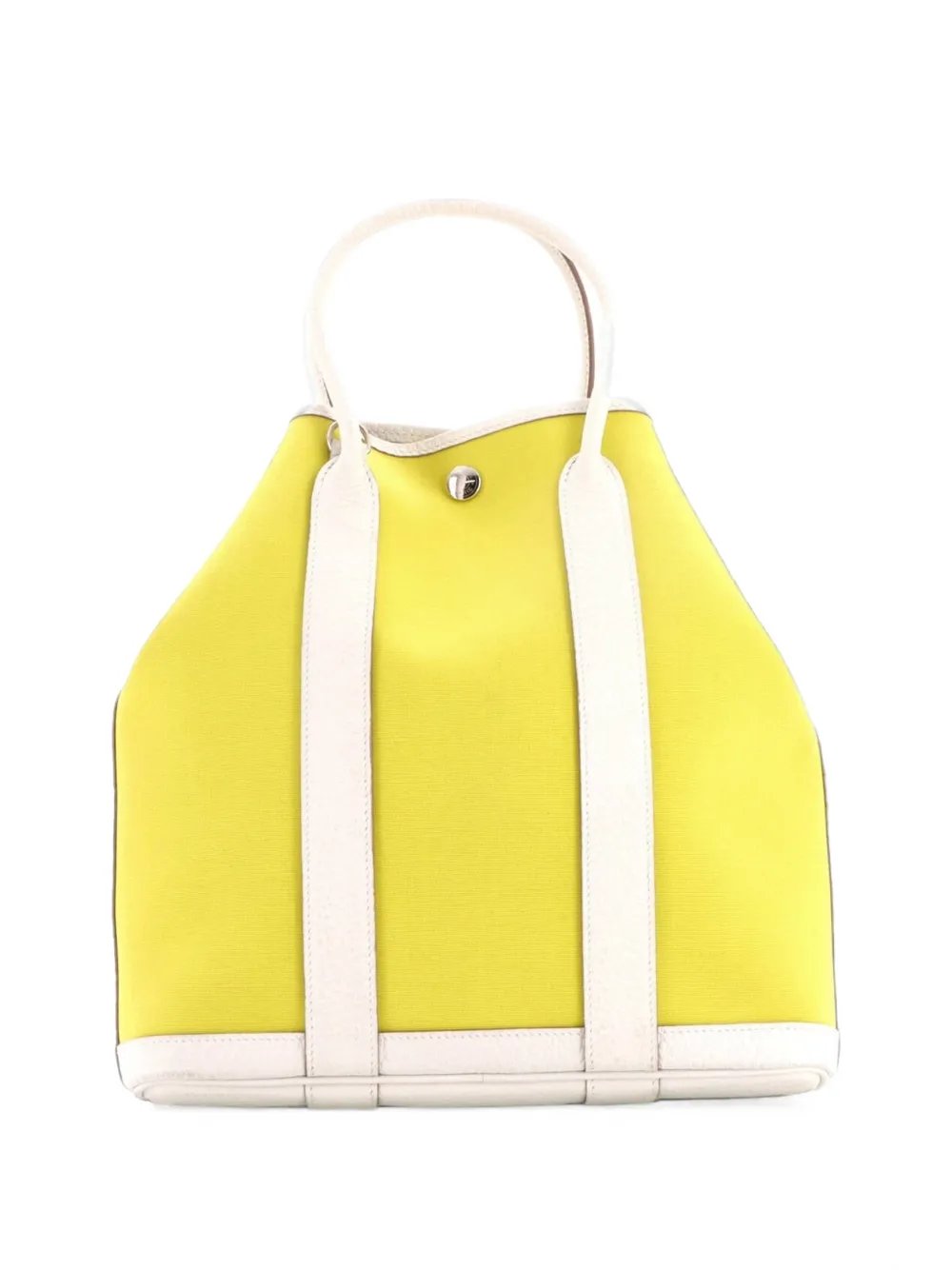 Garden File Toile and Leather 28 tote bag