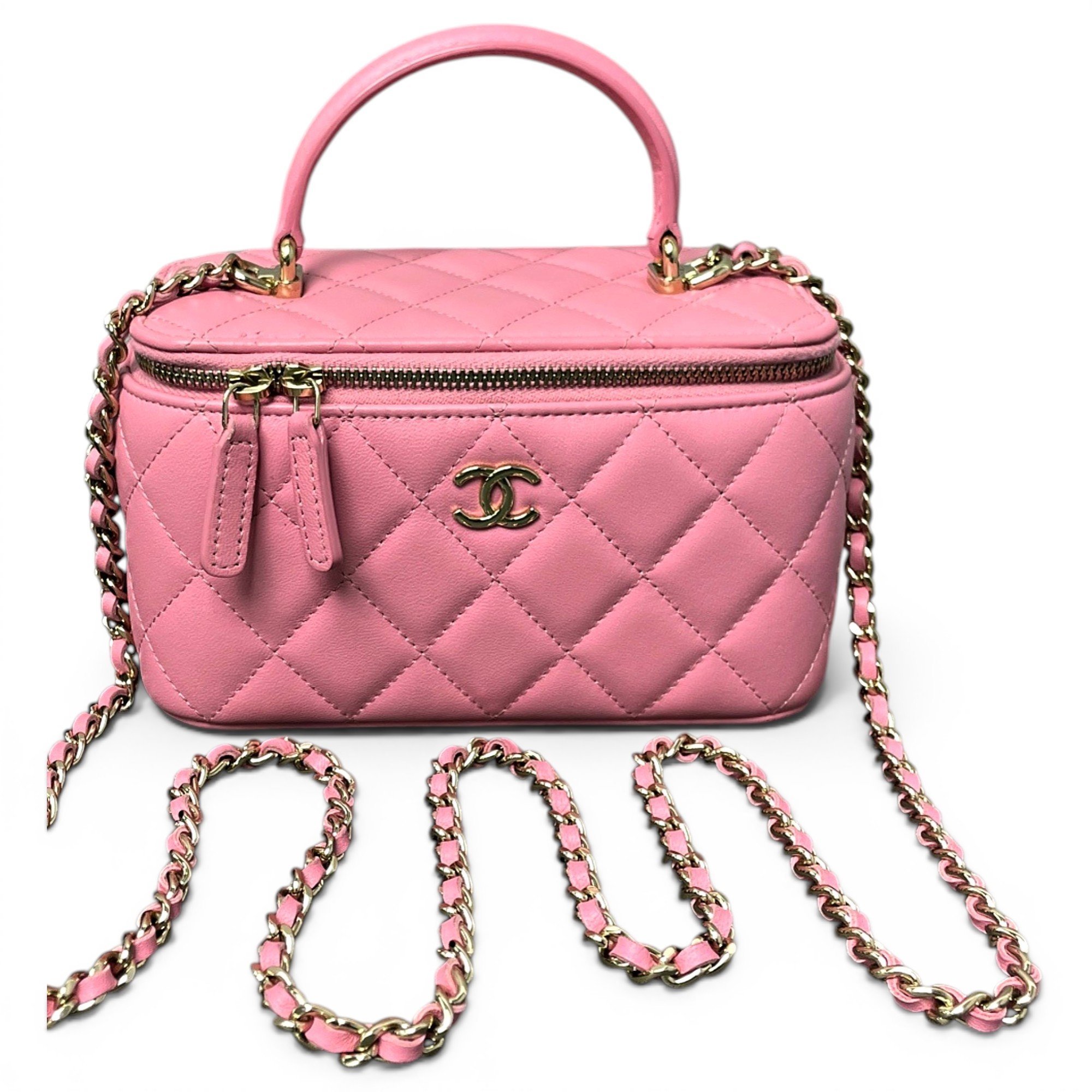 Trendy CC Vanity leather handbag