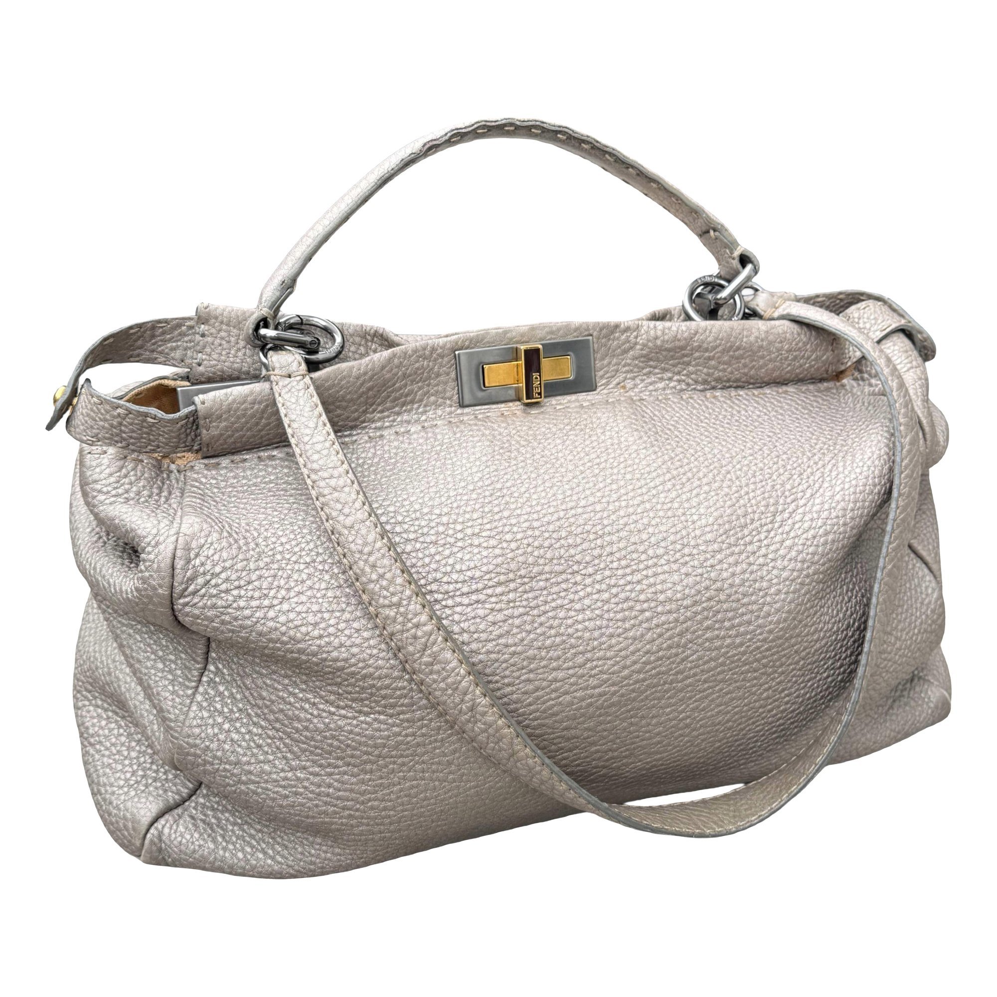 Peekaboo leather handbag