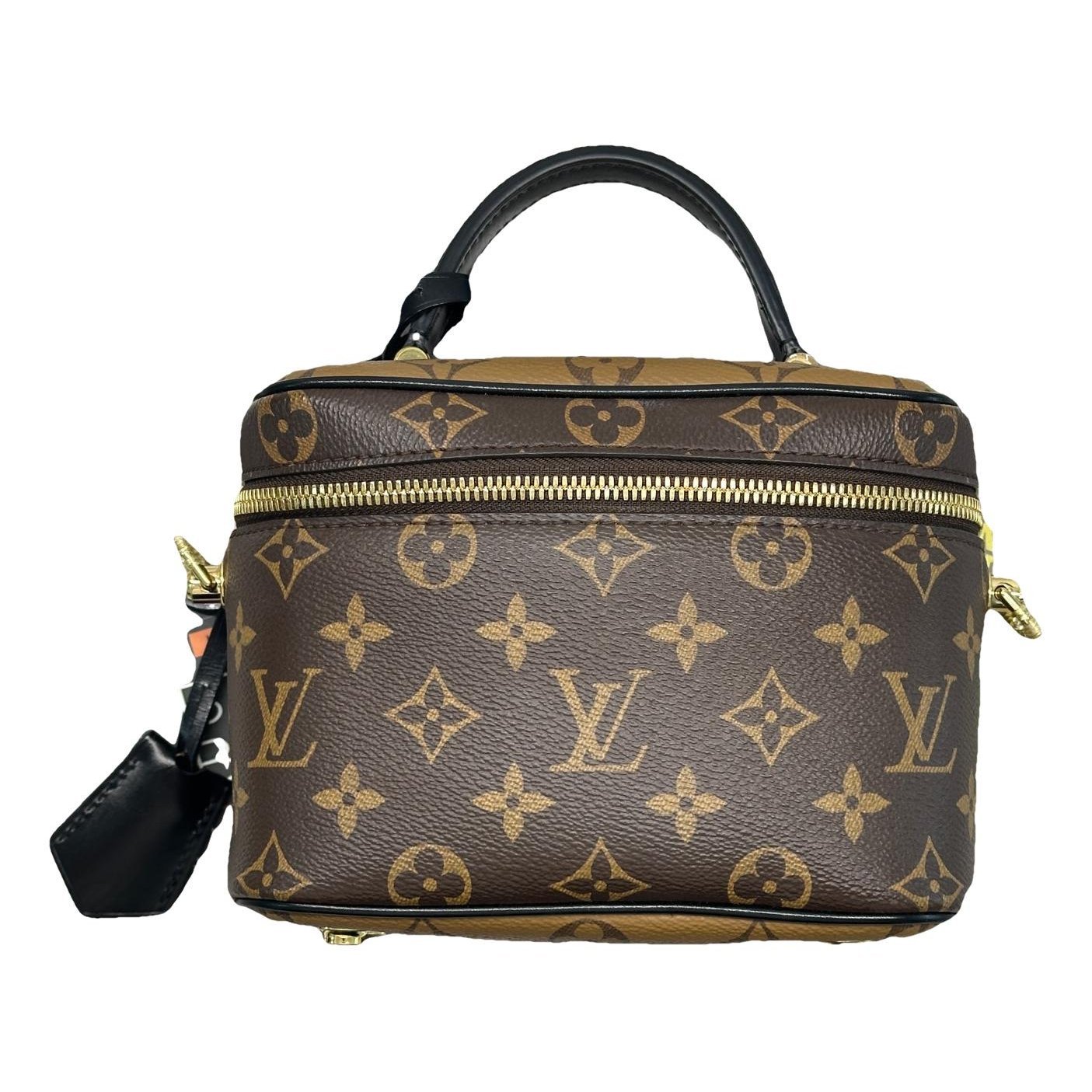 Vanity leather handbag