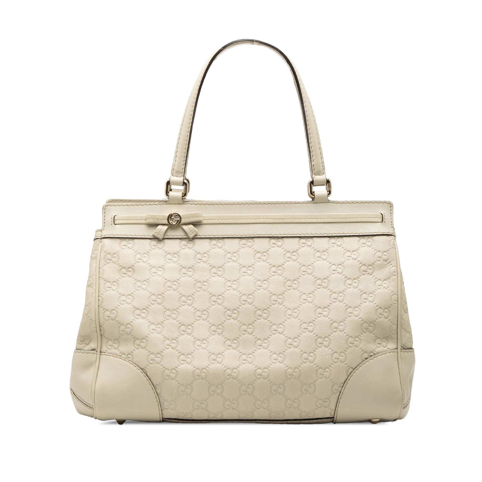 Leather tote