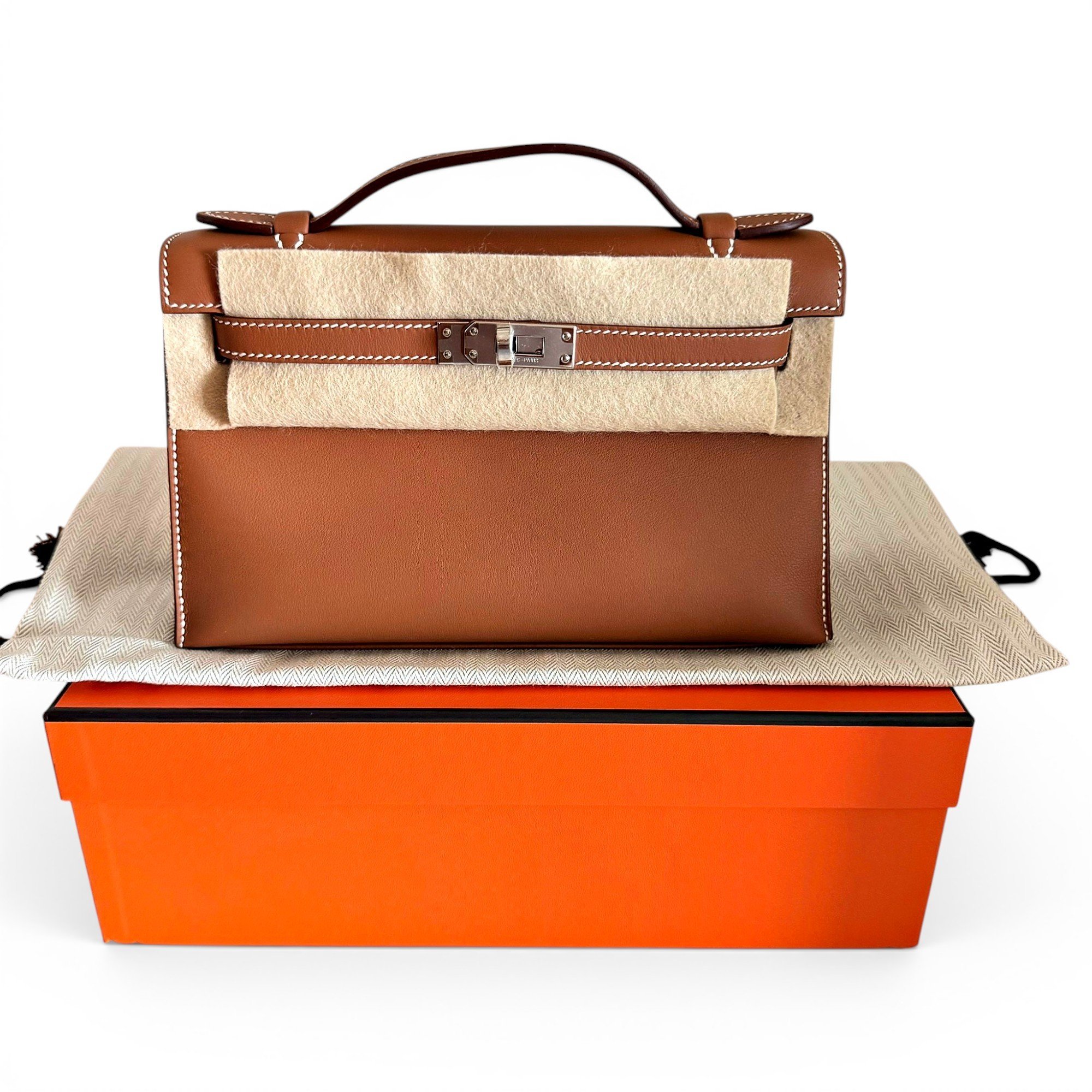 Kelly Clutch leather clutch bag