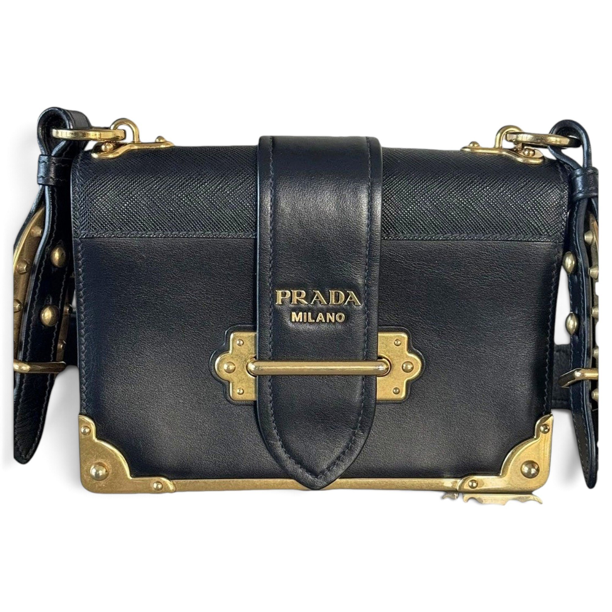 Cahier leather handbag