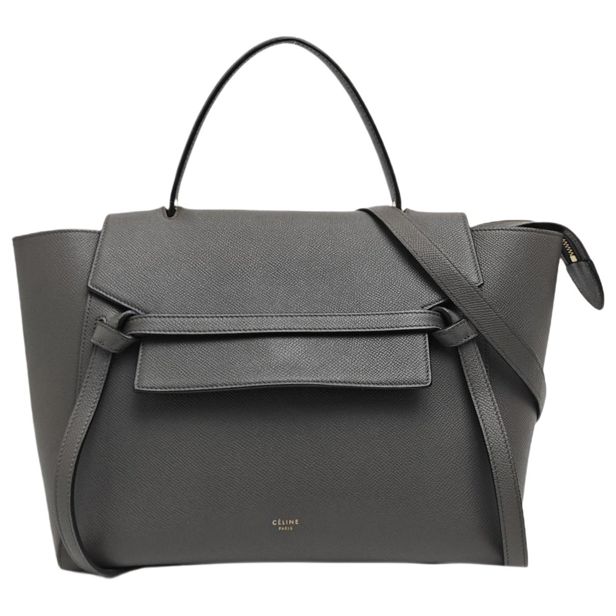 Belt leather handbag