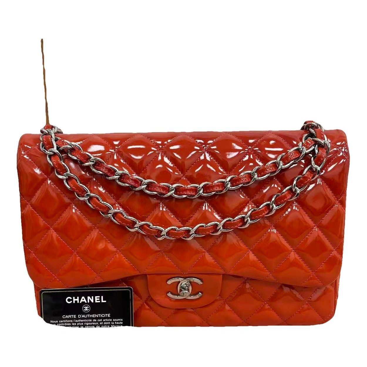 Timeless/Classique patent leather handbag