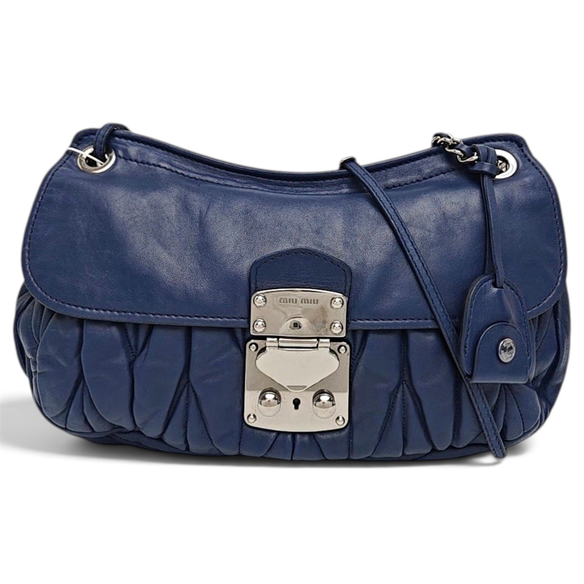 Coffer leather handbag