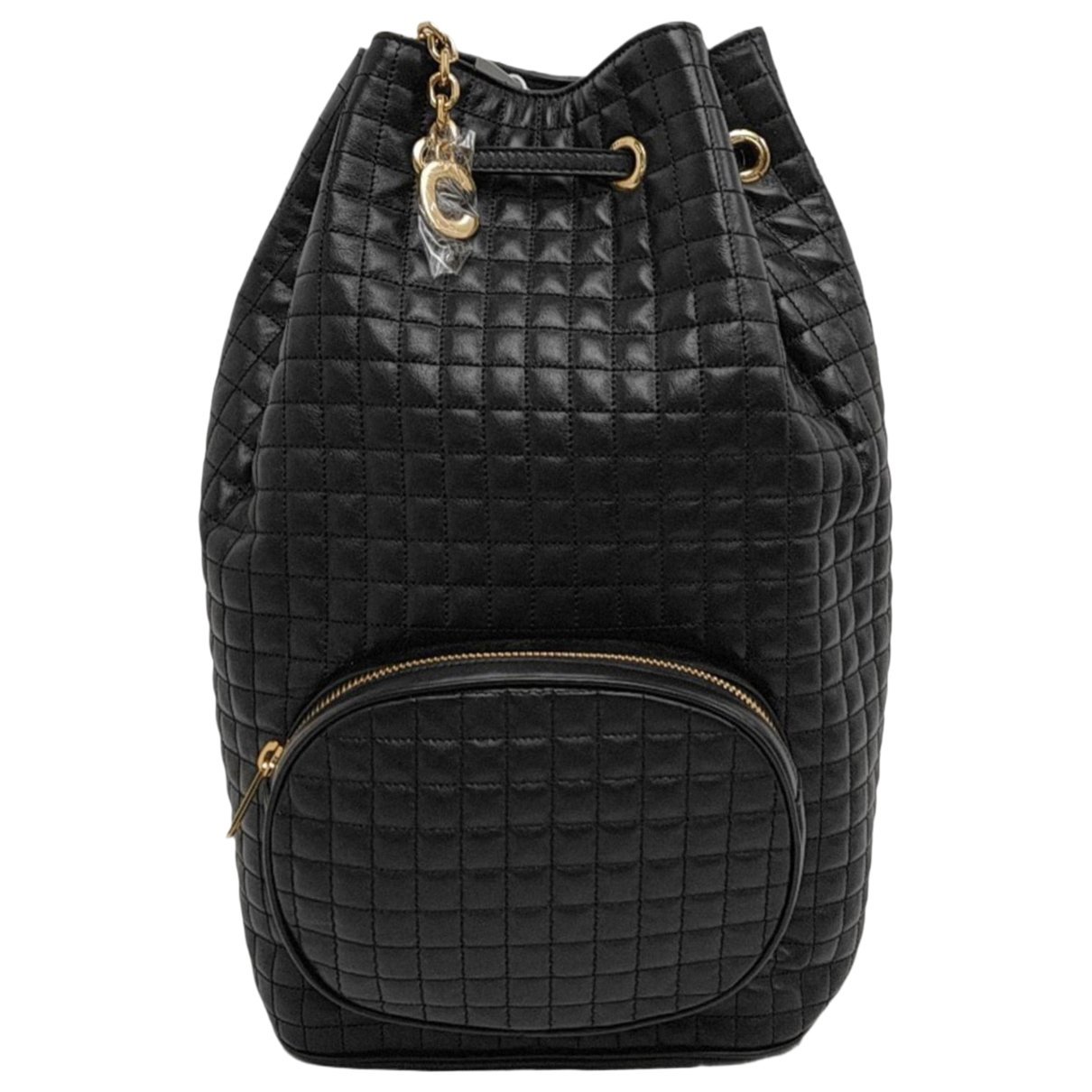 Charm leather handbag