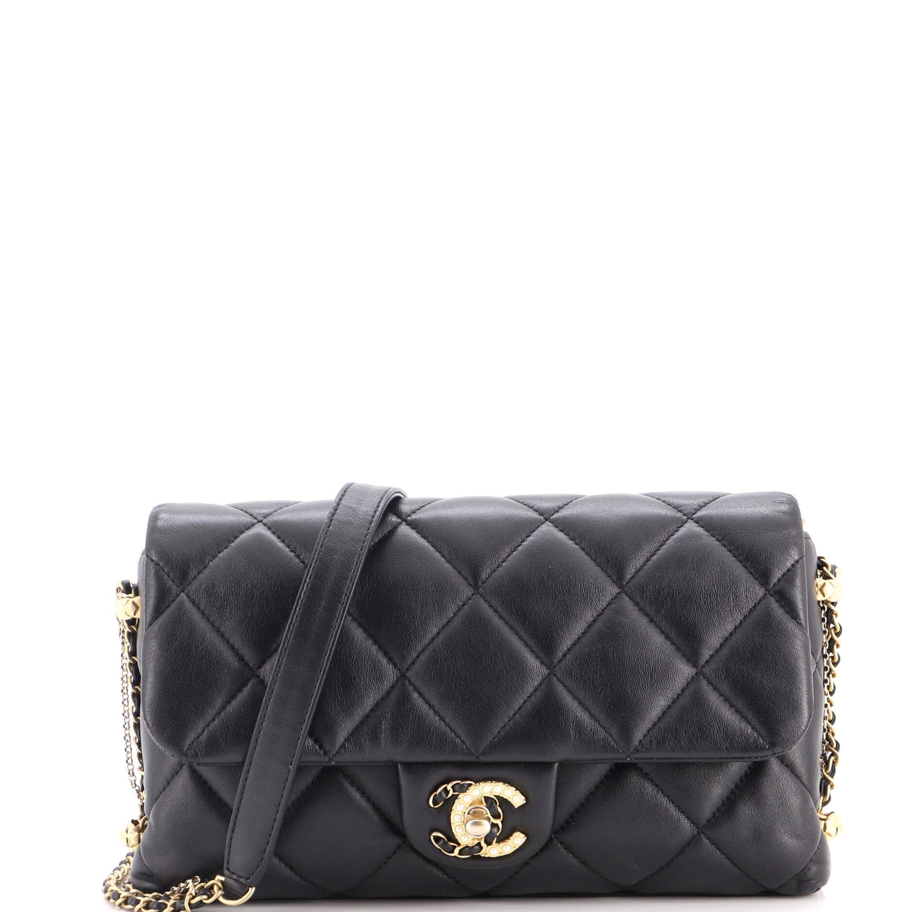 Crush on Chains Flap Bag Quilted Lambskin Medium