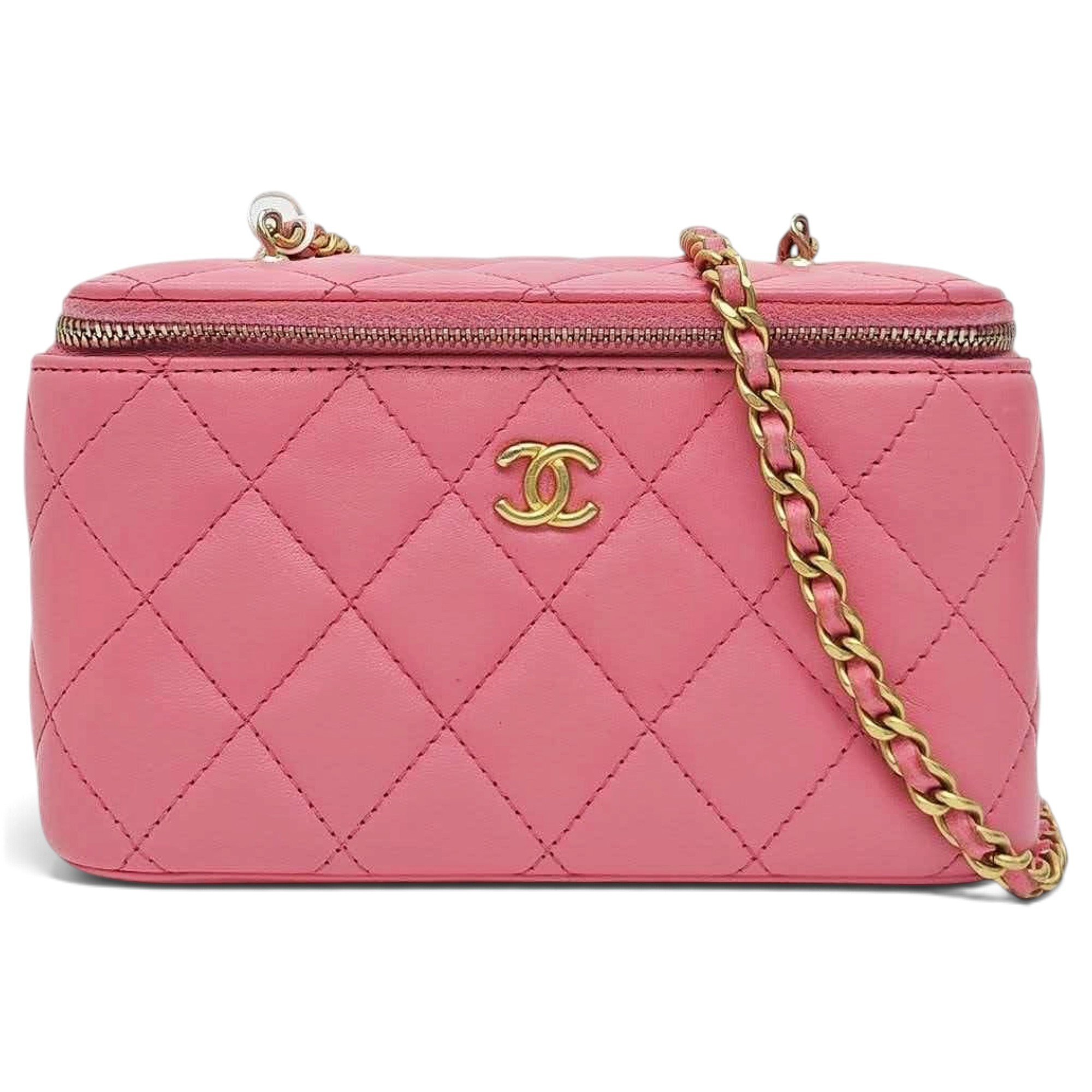Trendy CC Vanity leather handbag