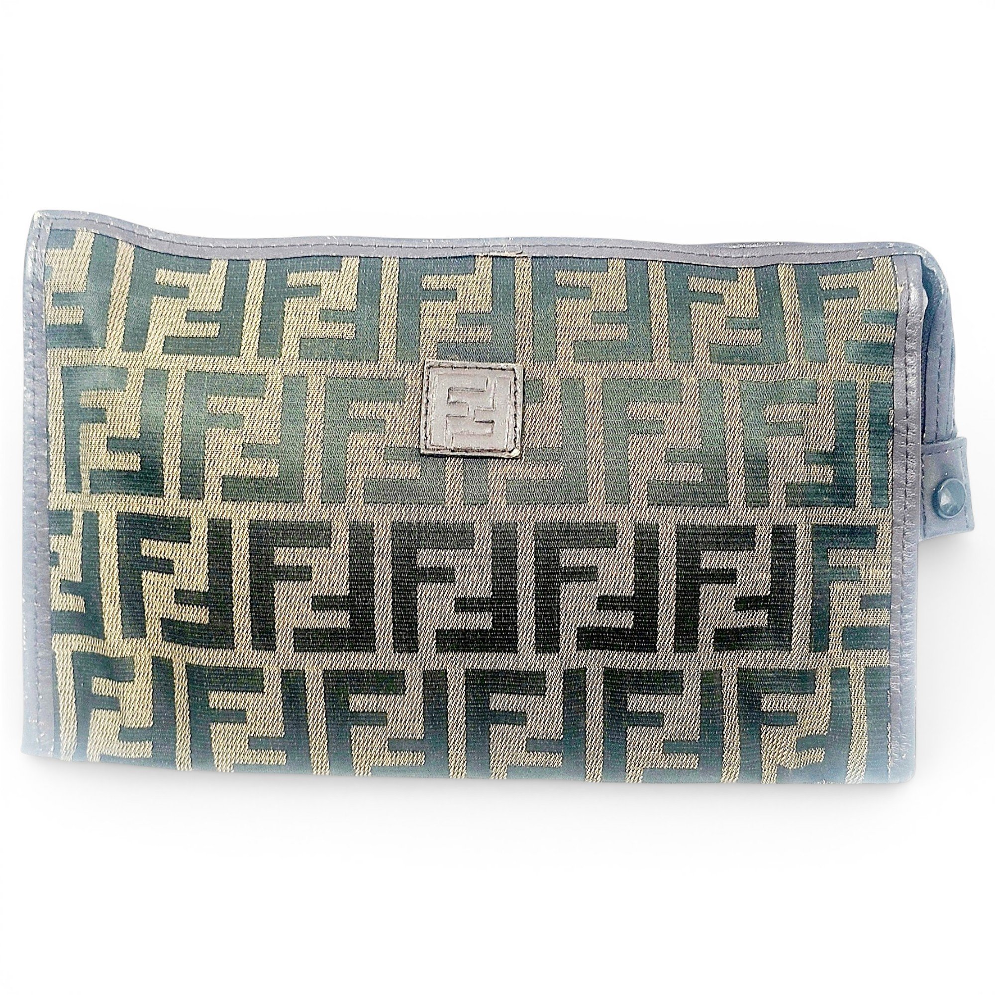 Leather clutch bag