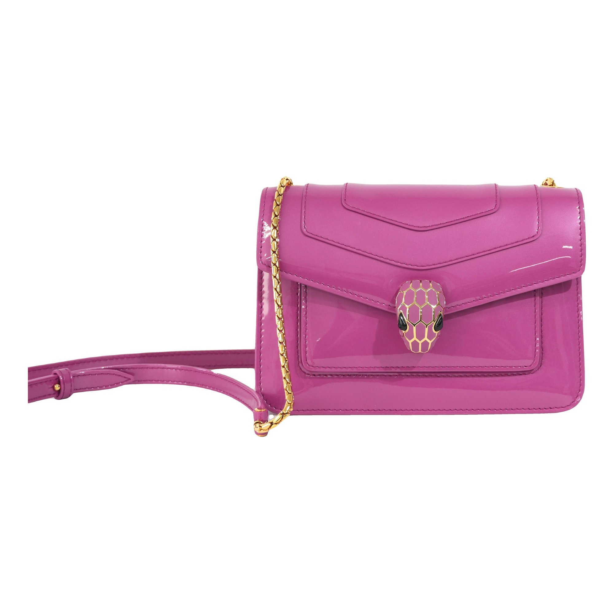 Serpenti leather handbag