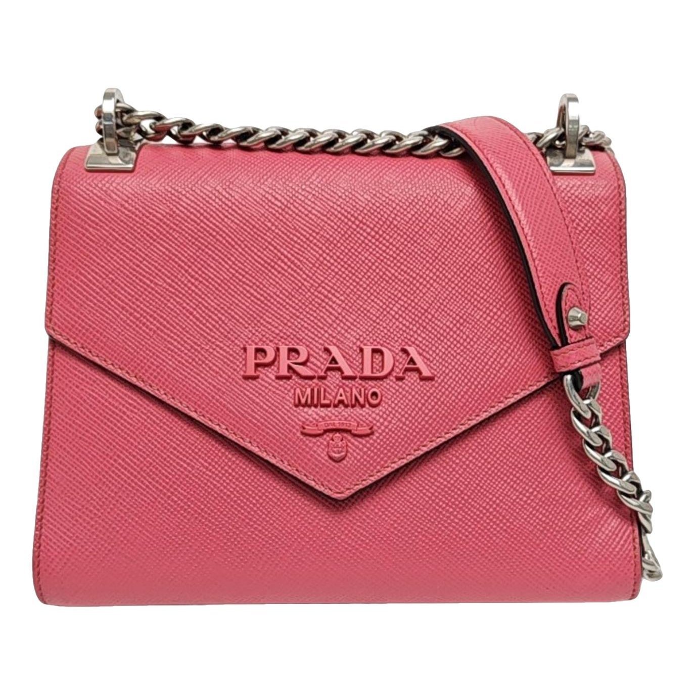 Monochrome leather crossbody bag