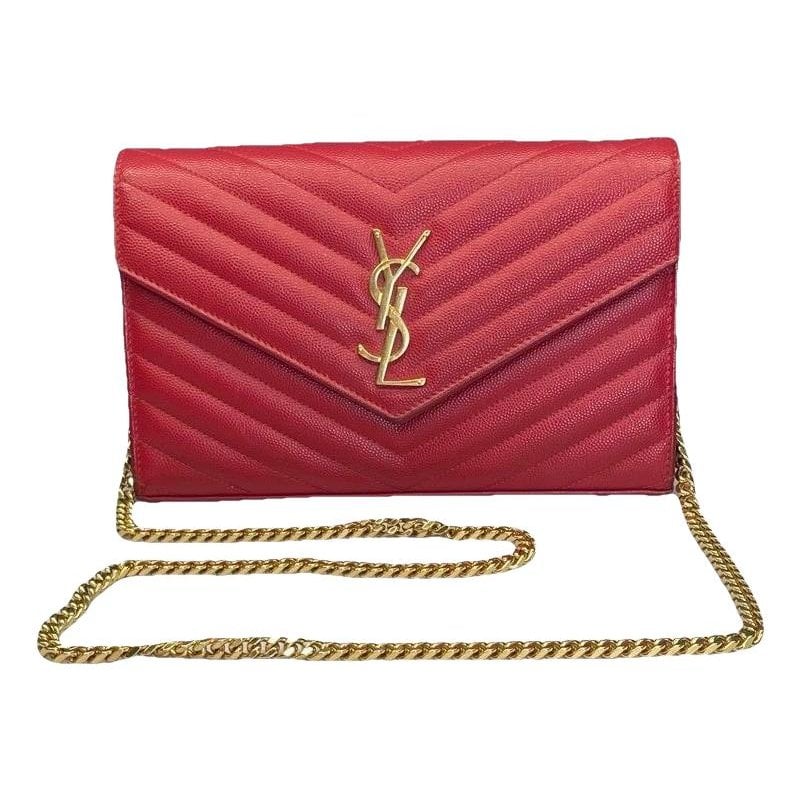 Portefeuille enveloppe leather handbag