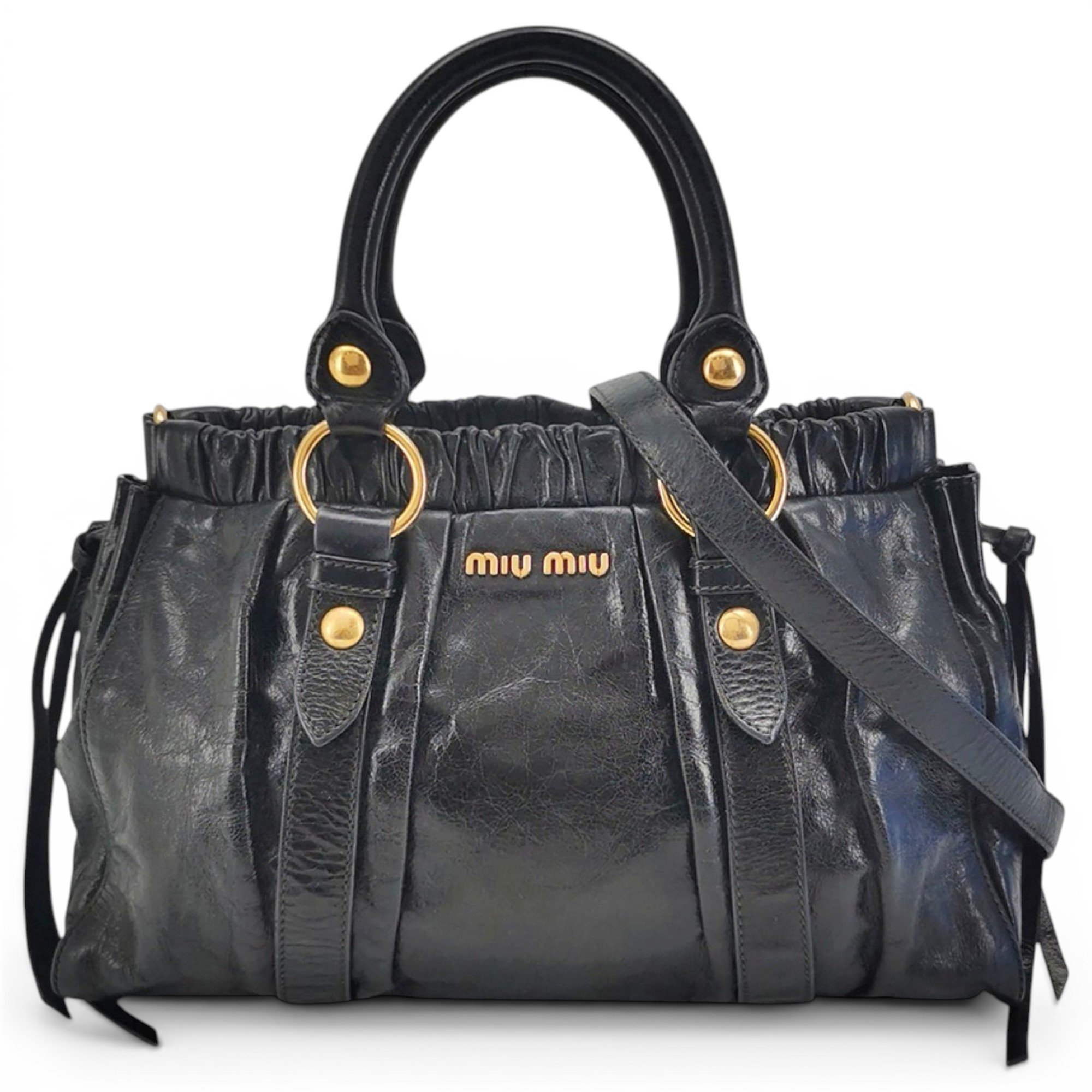 Miu Miu Vitello leather handbag
