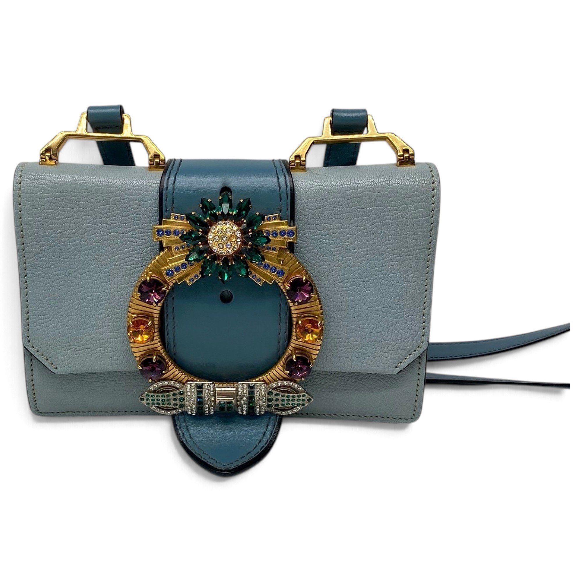 Miu Lady leather handbag