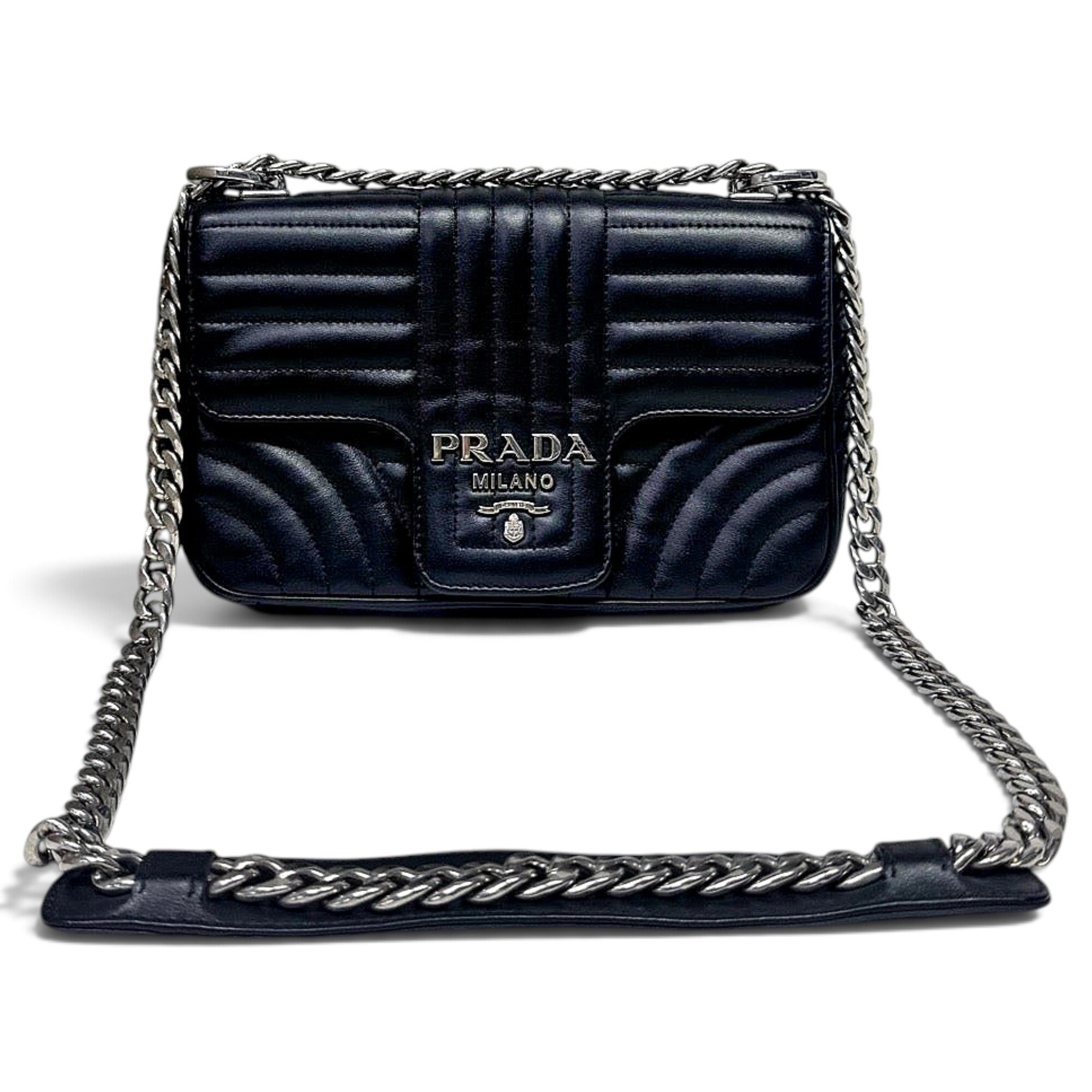 Diagramme leather handbag