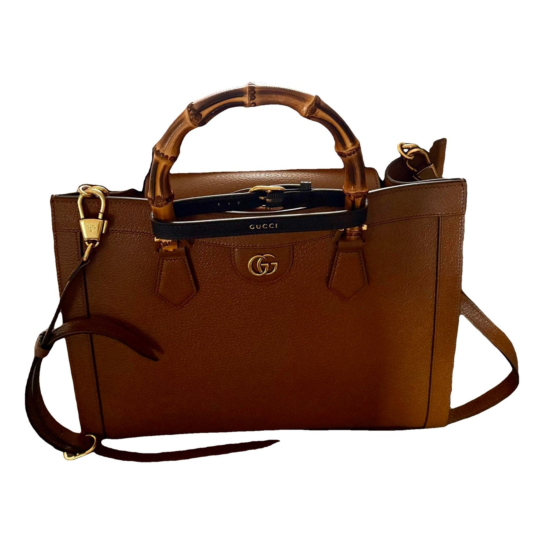 Diana Bamboo leather tote