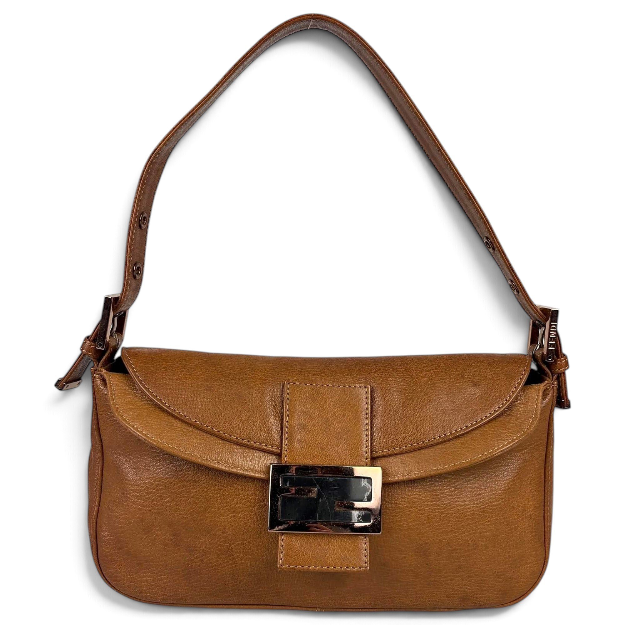 Baguette leather handbag