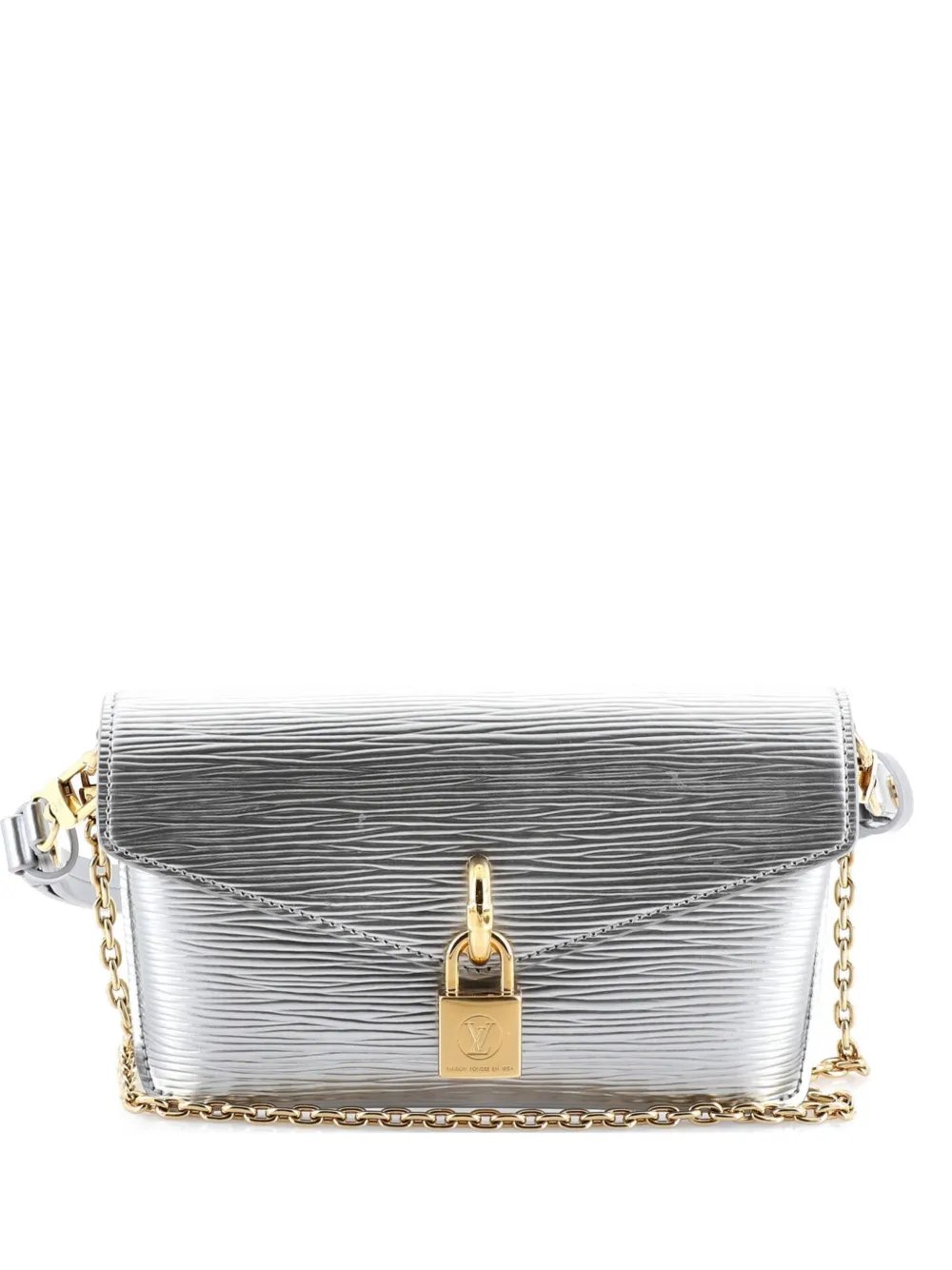 Padlock on Strap Handbag Epi Leather crossbody bag