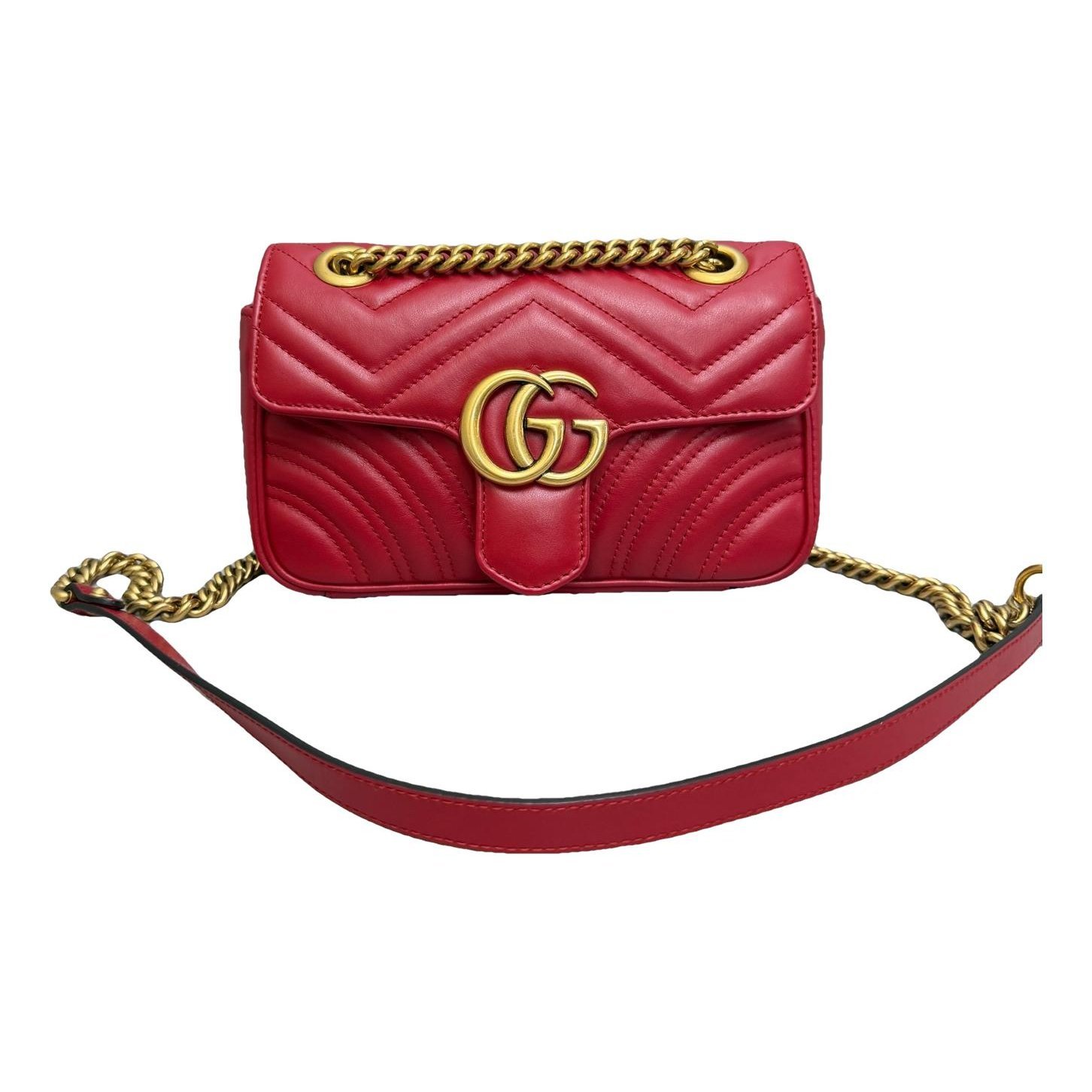 GG Marmont Flap leather handbag