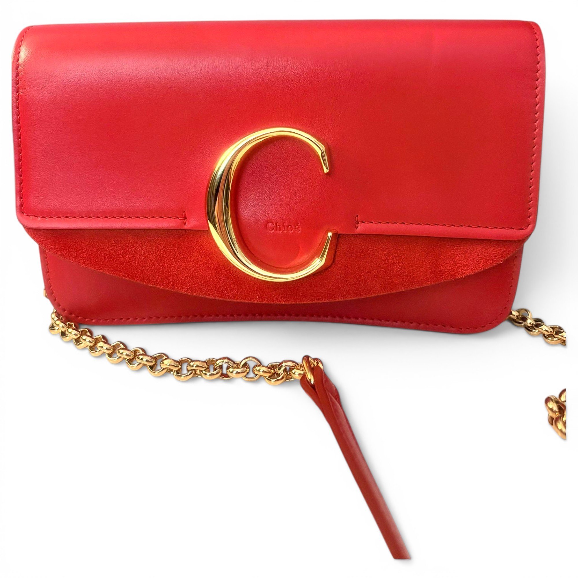 Chloe C leather crossbody bag