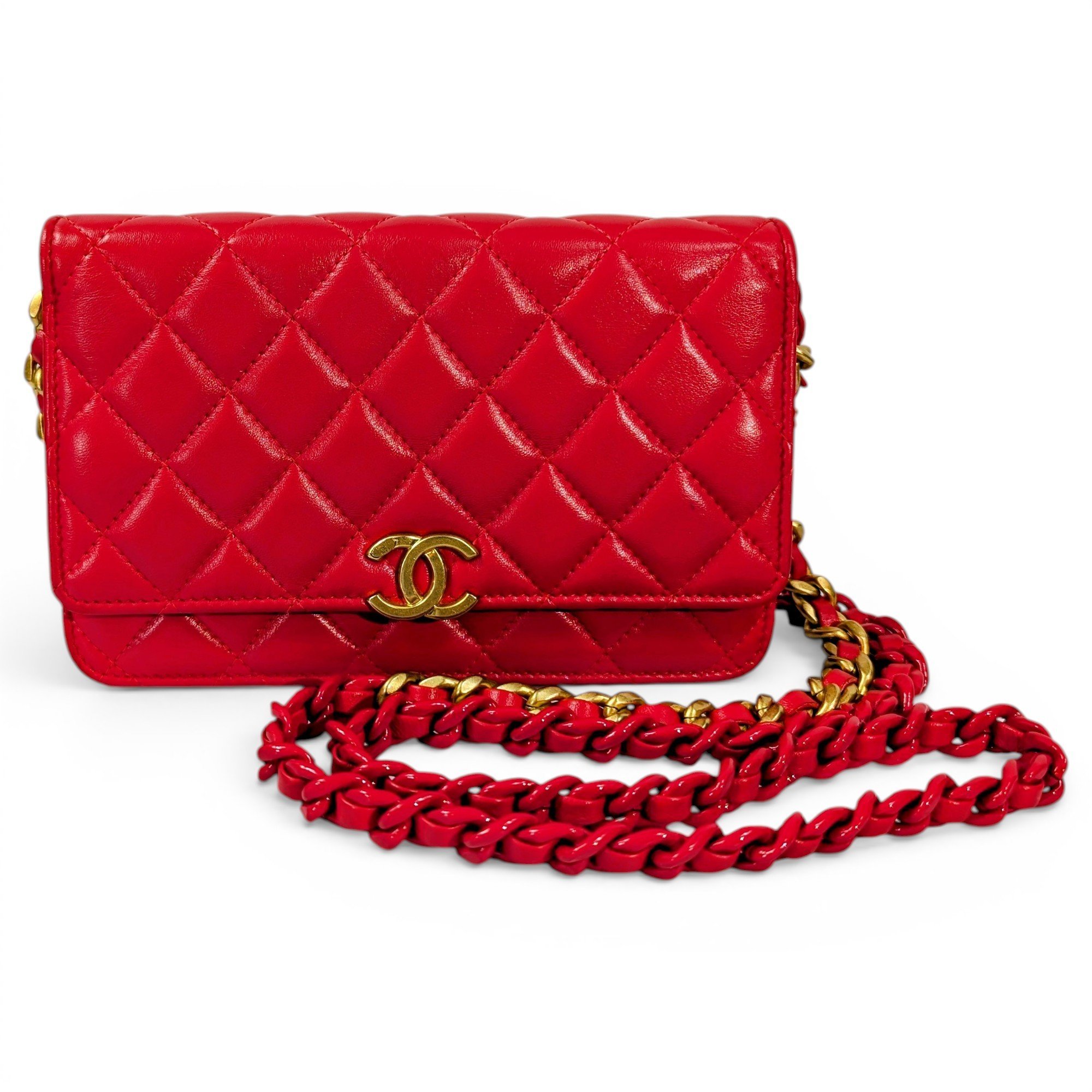 Wallet On Chain Timeless/Classique leather crossbody bag
