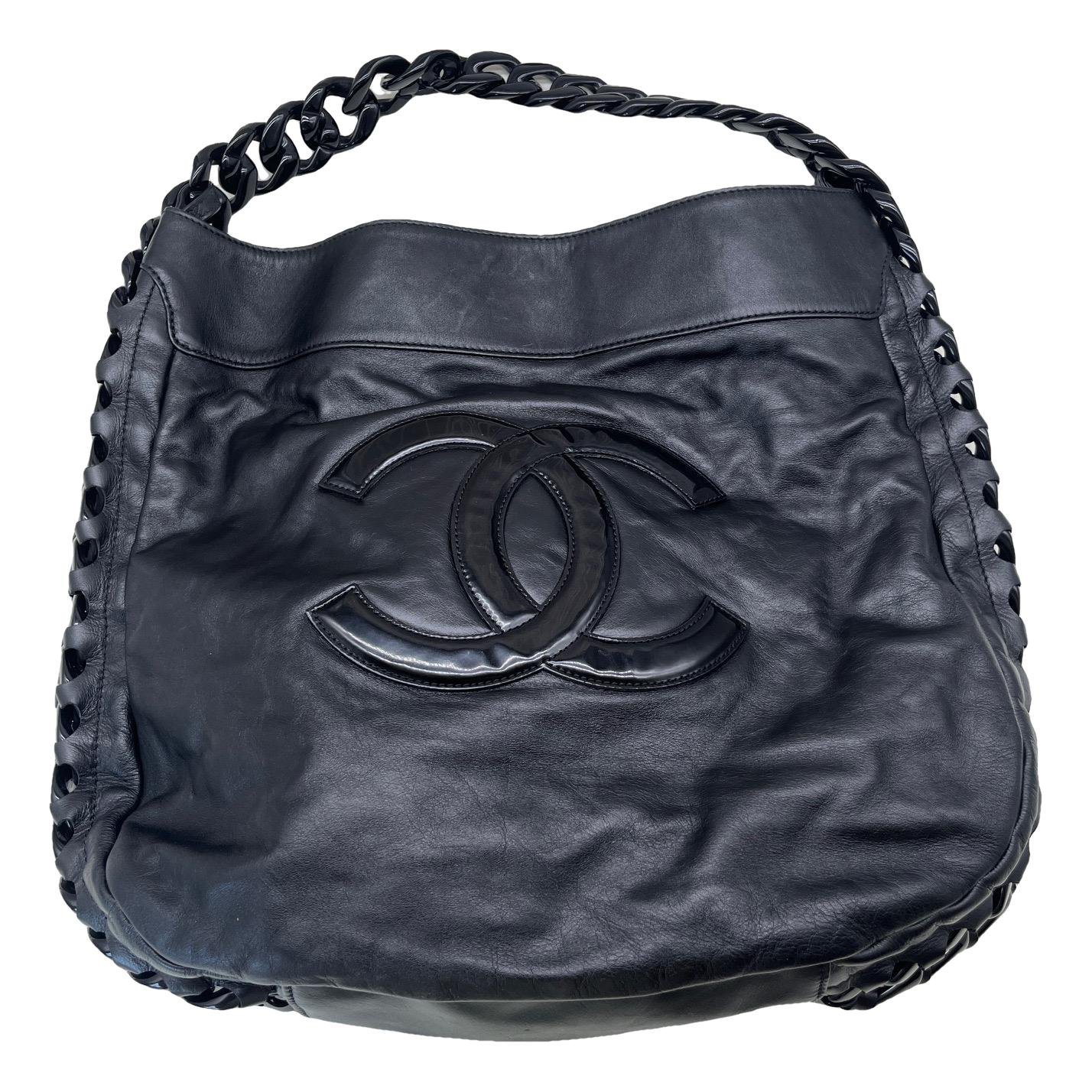 Patent leather handbag