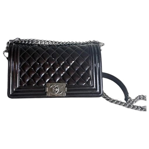 Boy patent leather crossbody bag