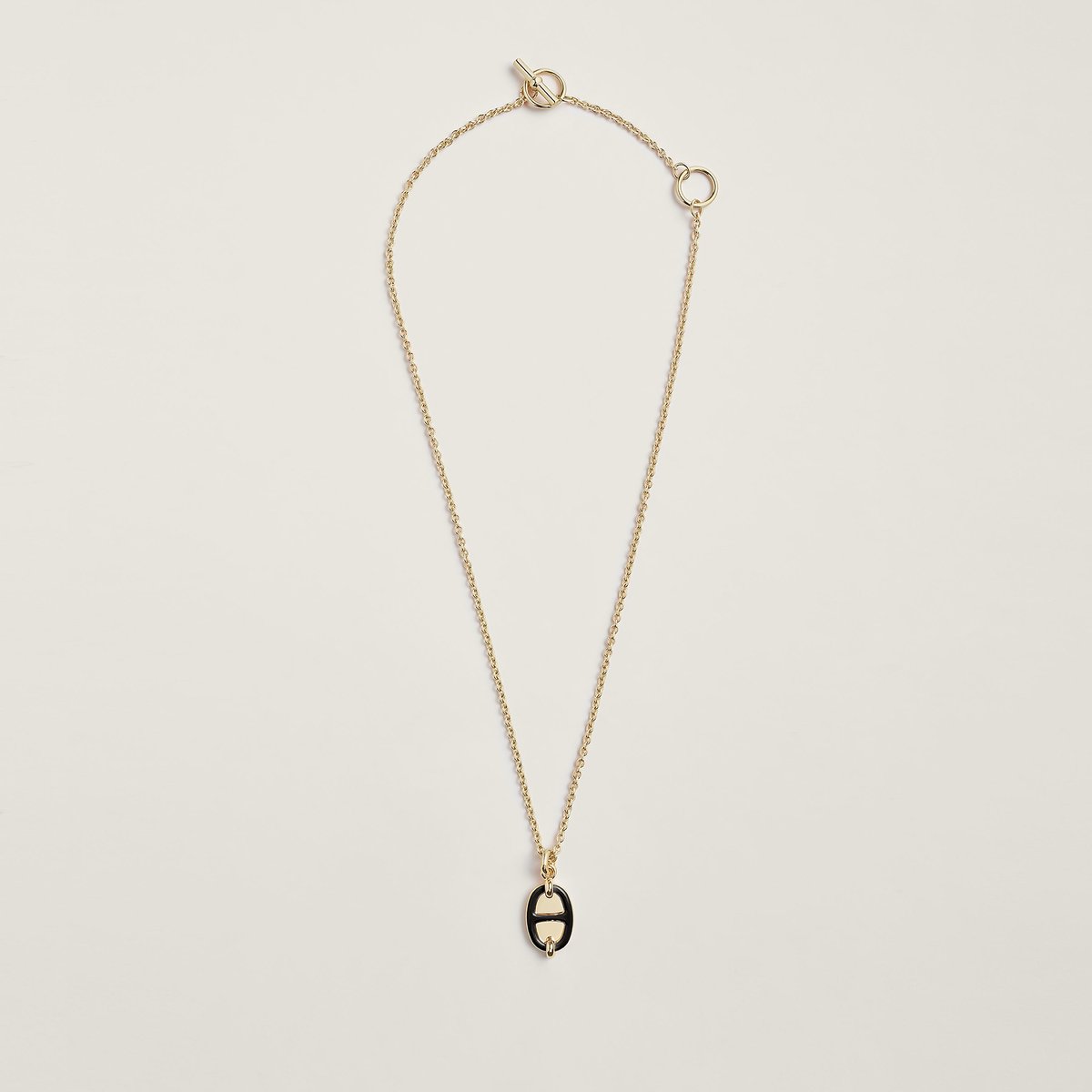 Noir Mini Maillon Pendant, Small Model