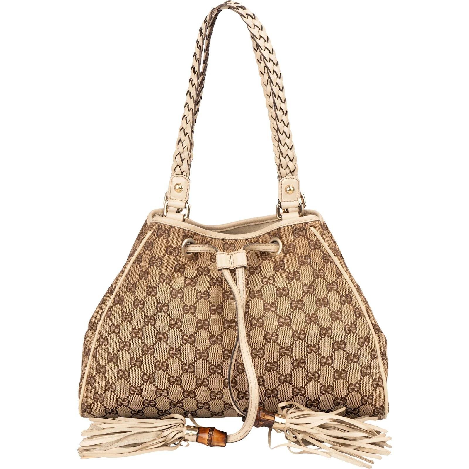 Bamboo leather handbag