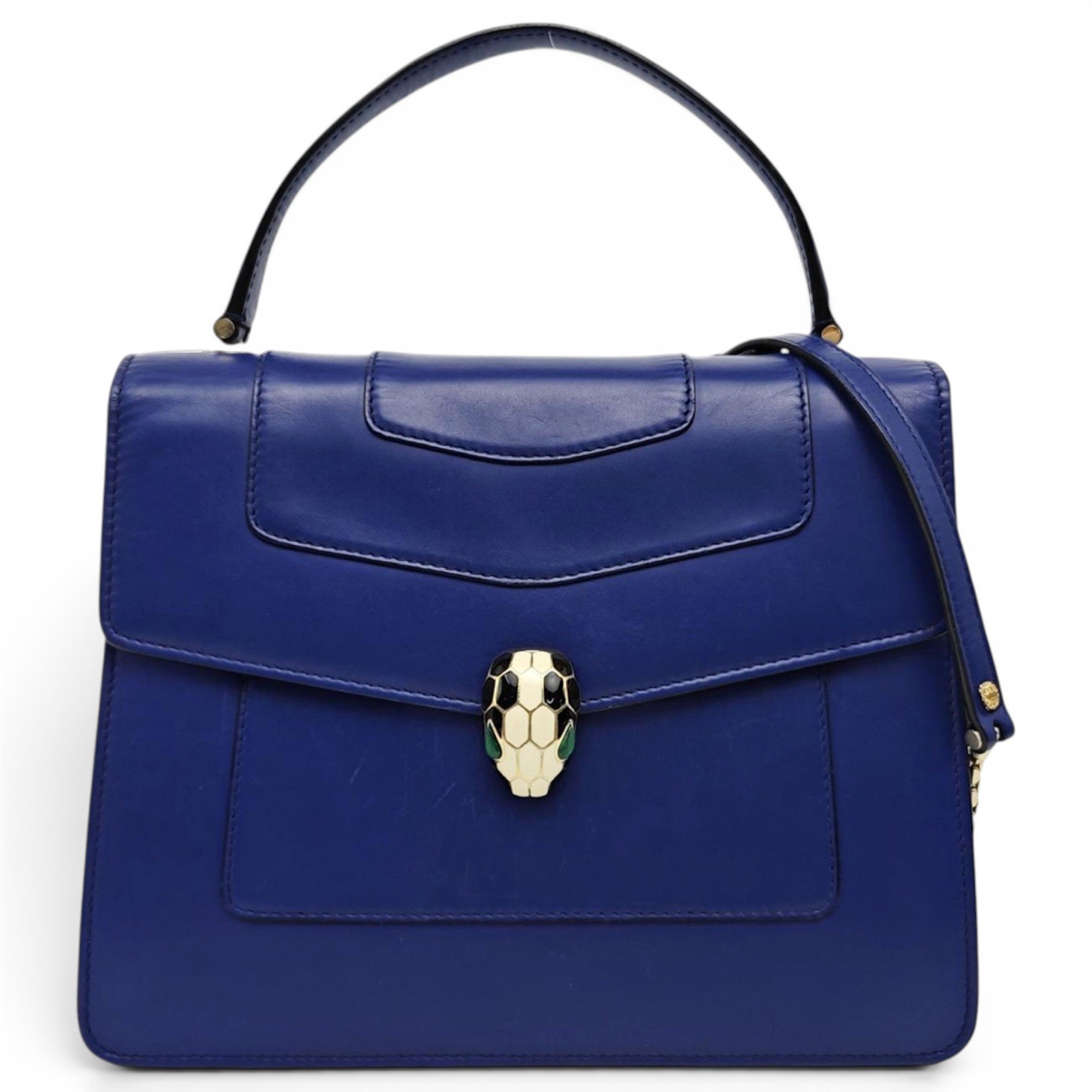 Bvlgari Serpenti leather bag