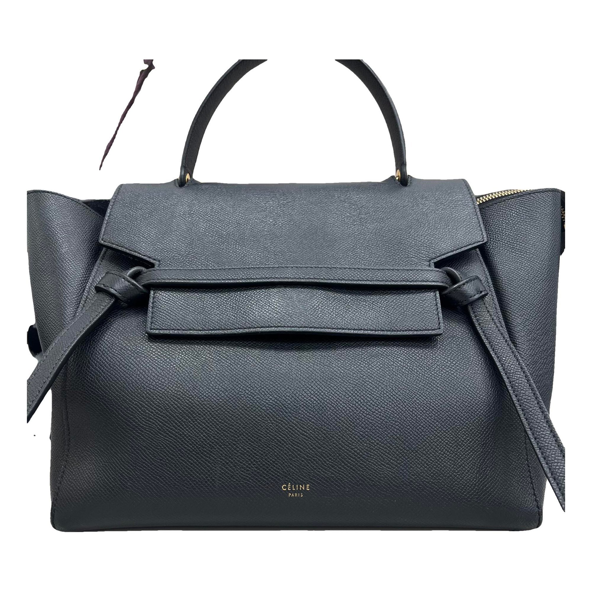 Belt leather handbag