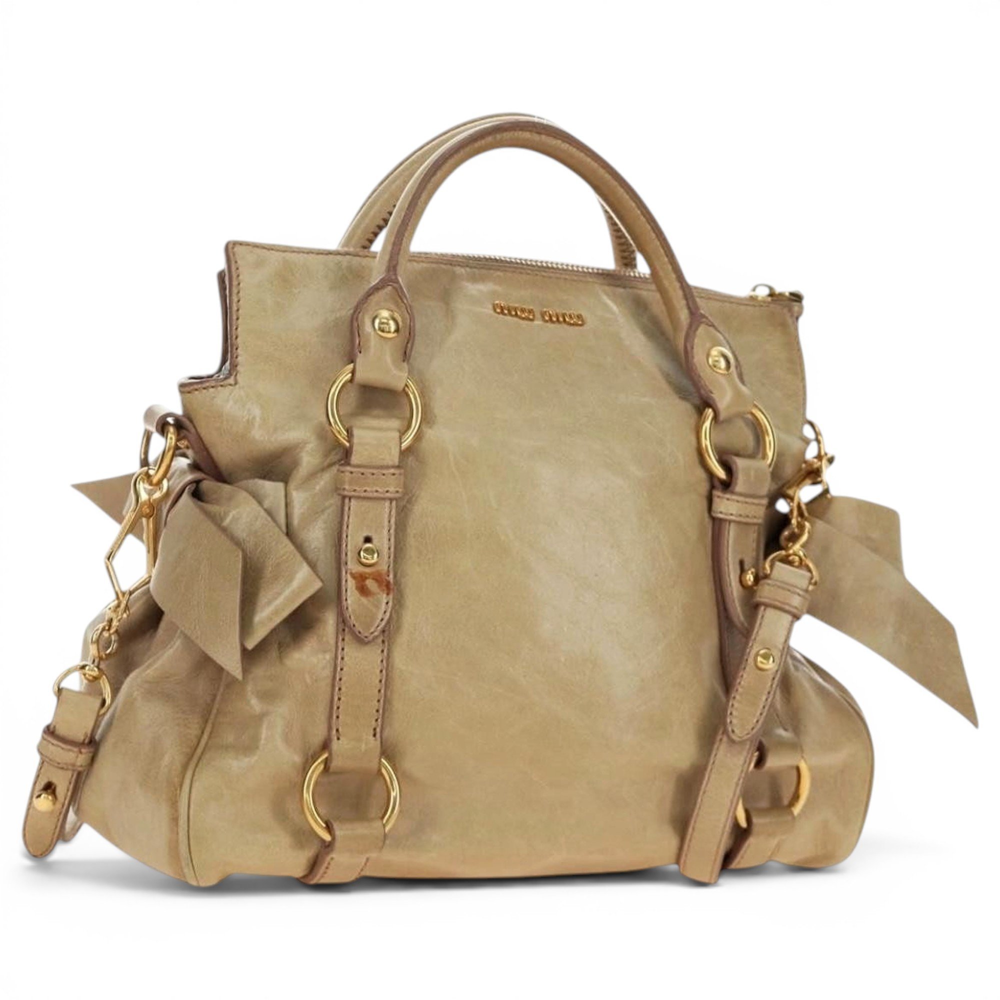 Leather handbag