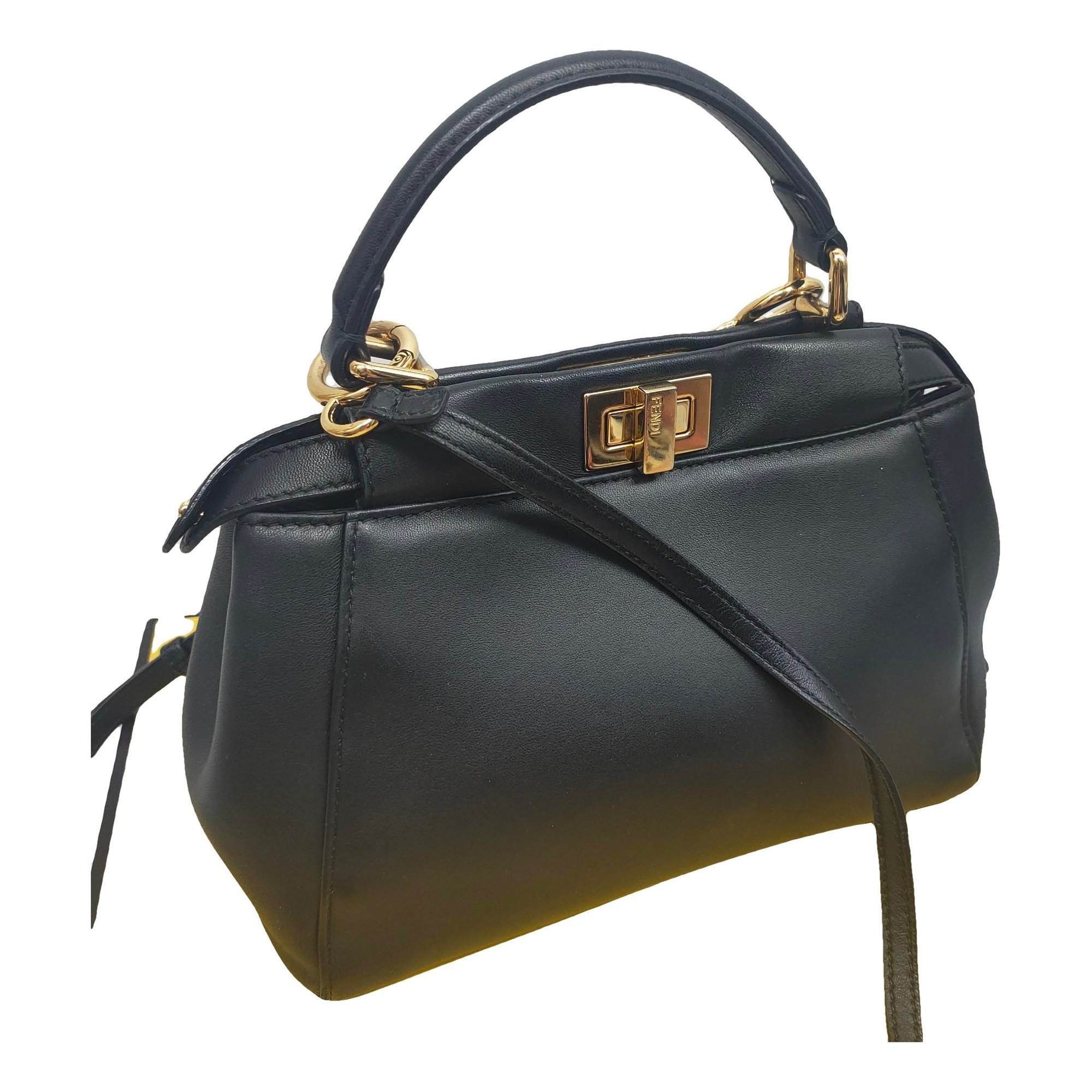 Peekaboo leather handbag