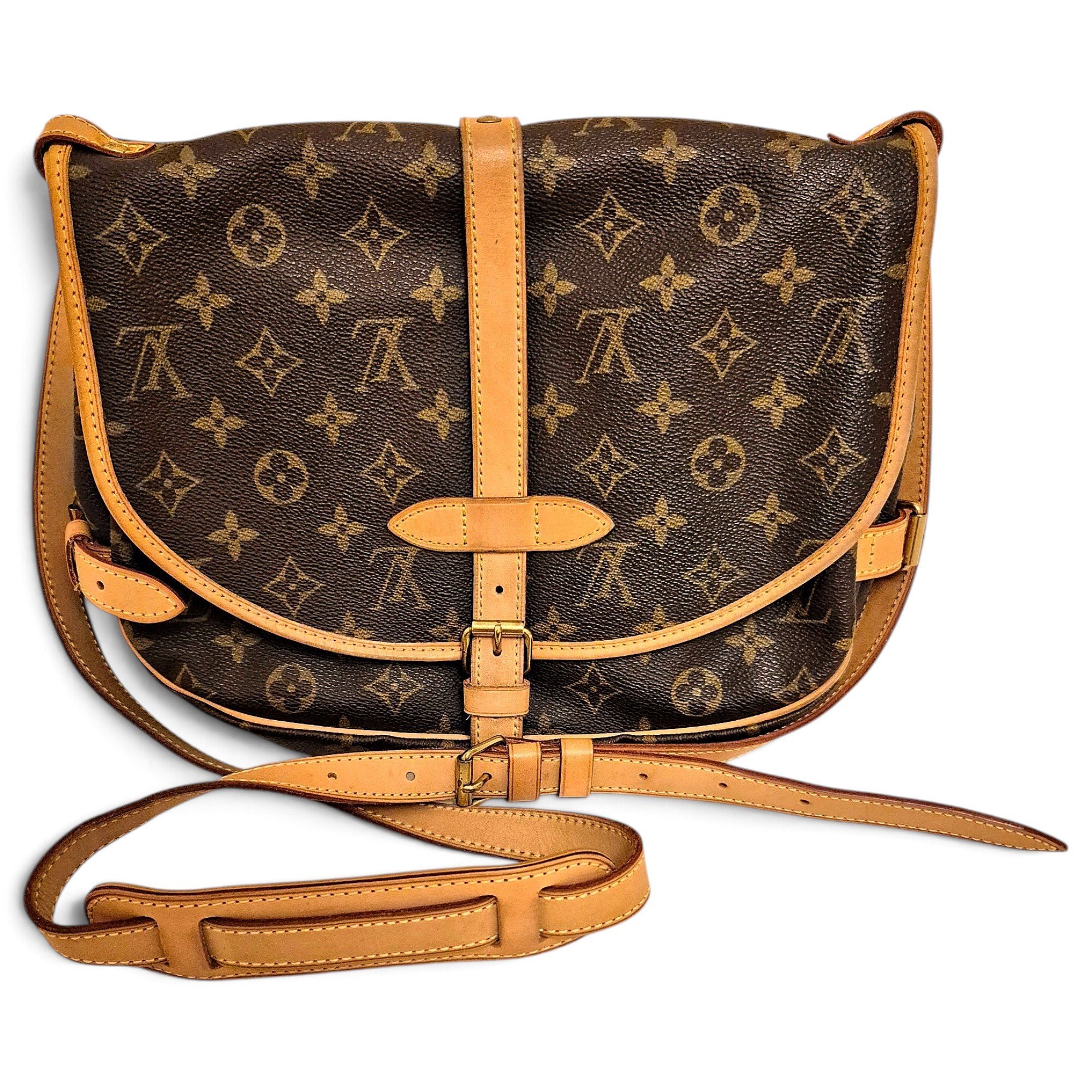 Saumur leather crossbody bag