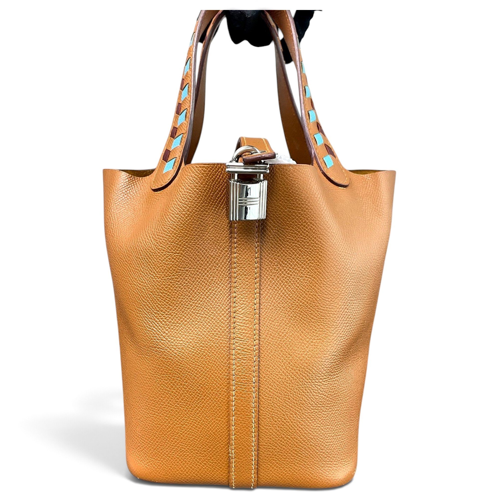 Picotin leather handbag