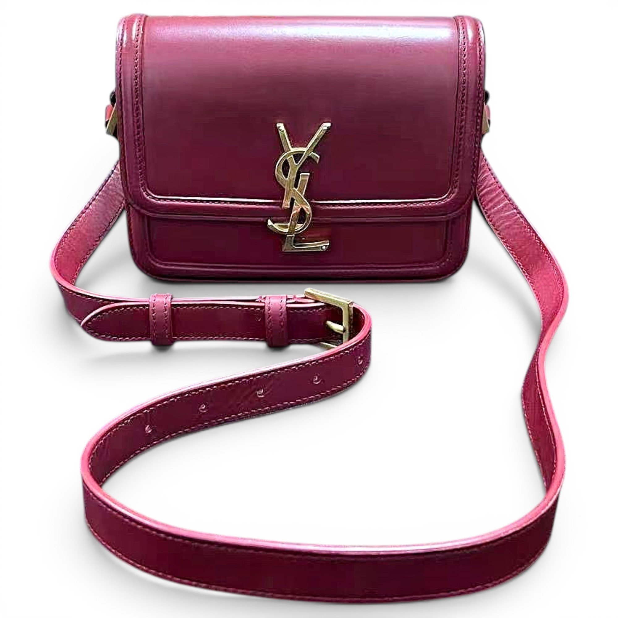 Solférino leather handbag